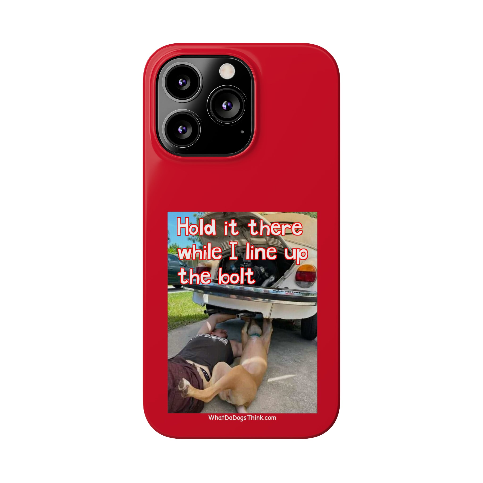 Hold It Red Slim Phone Cases