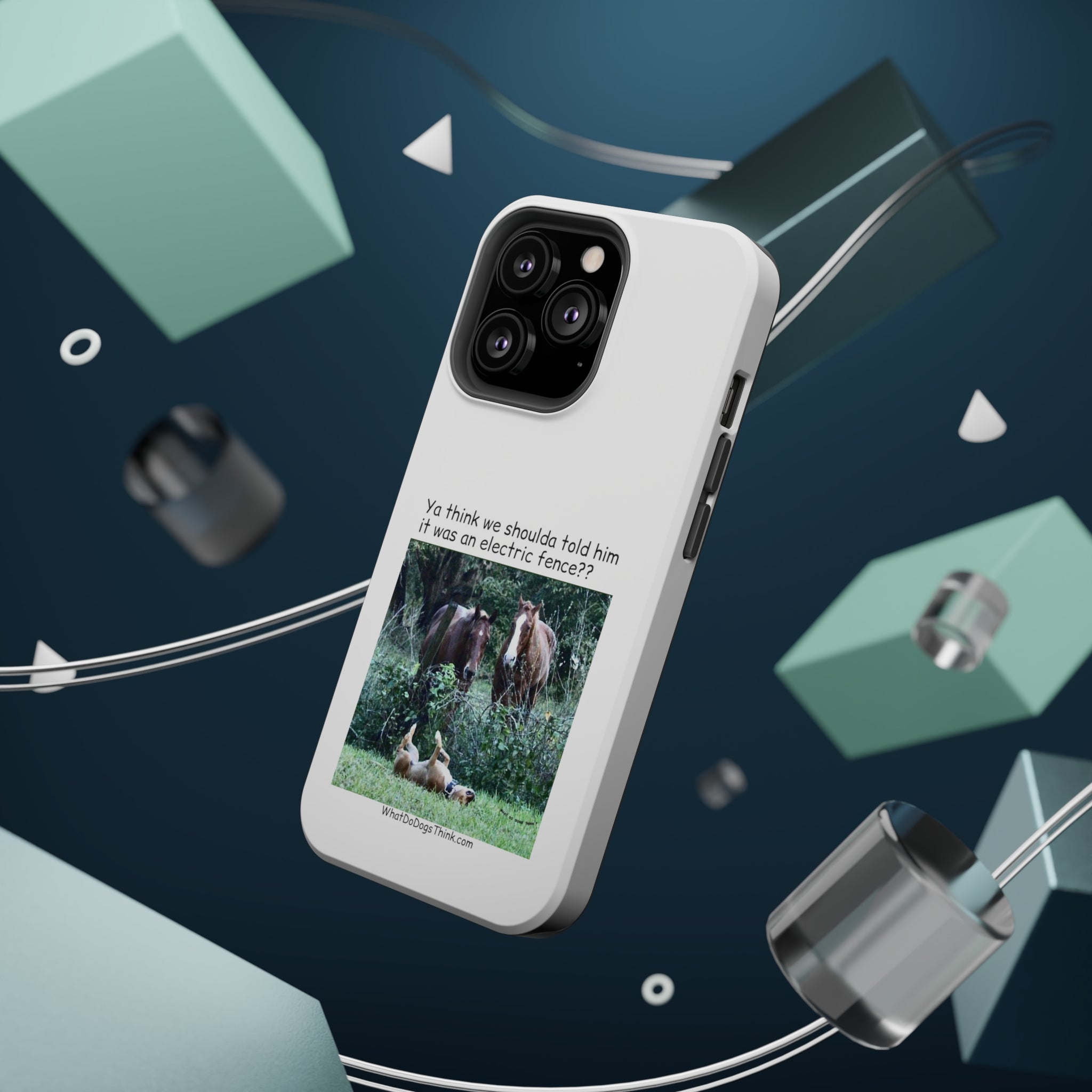 Electric Fence White MagSafe Tough Cases