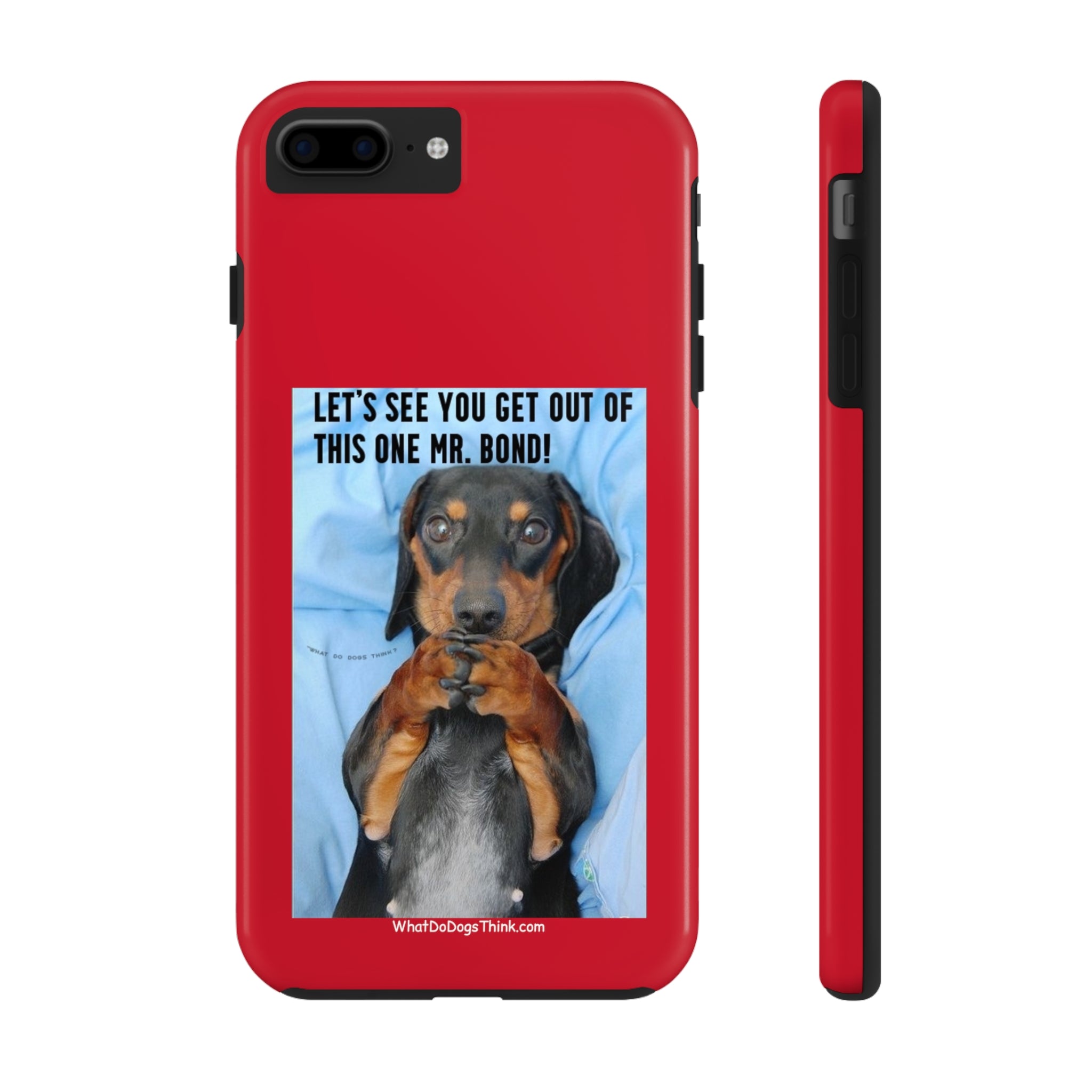 Mr Bond Red Tough Phone Cases
