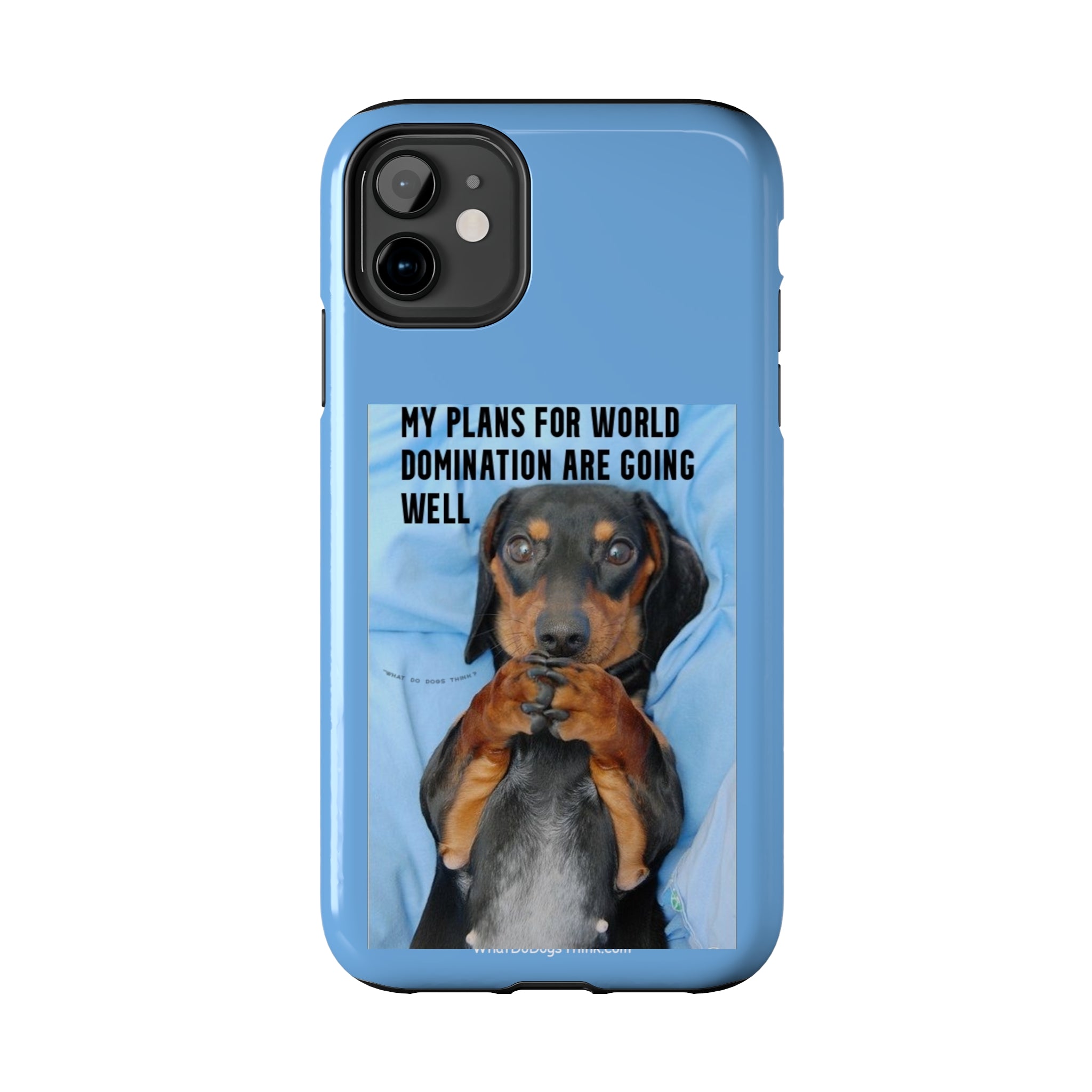 World Domination Blue Tough Phone Cases