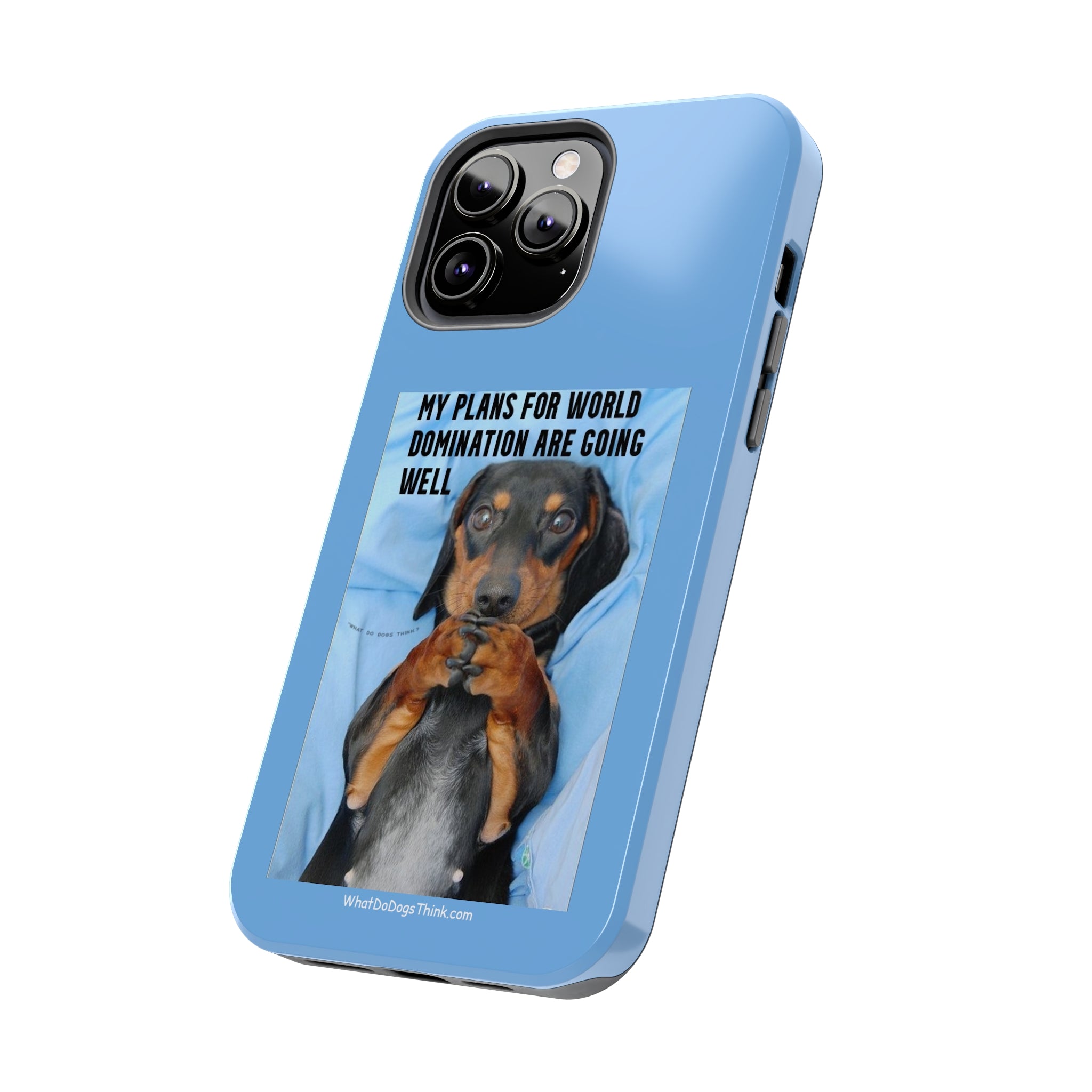 World Domination Blue Tough Phone Cases