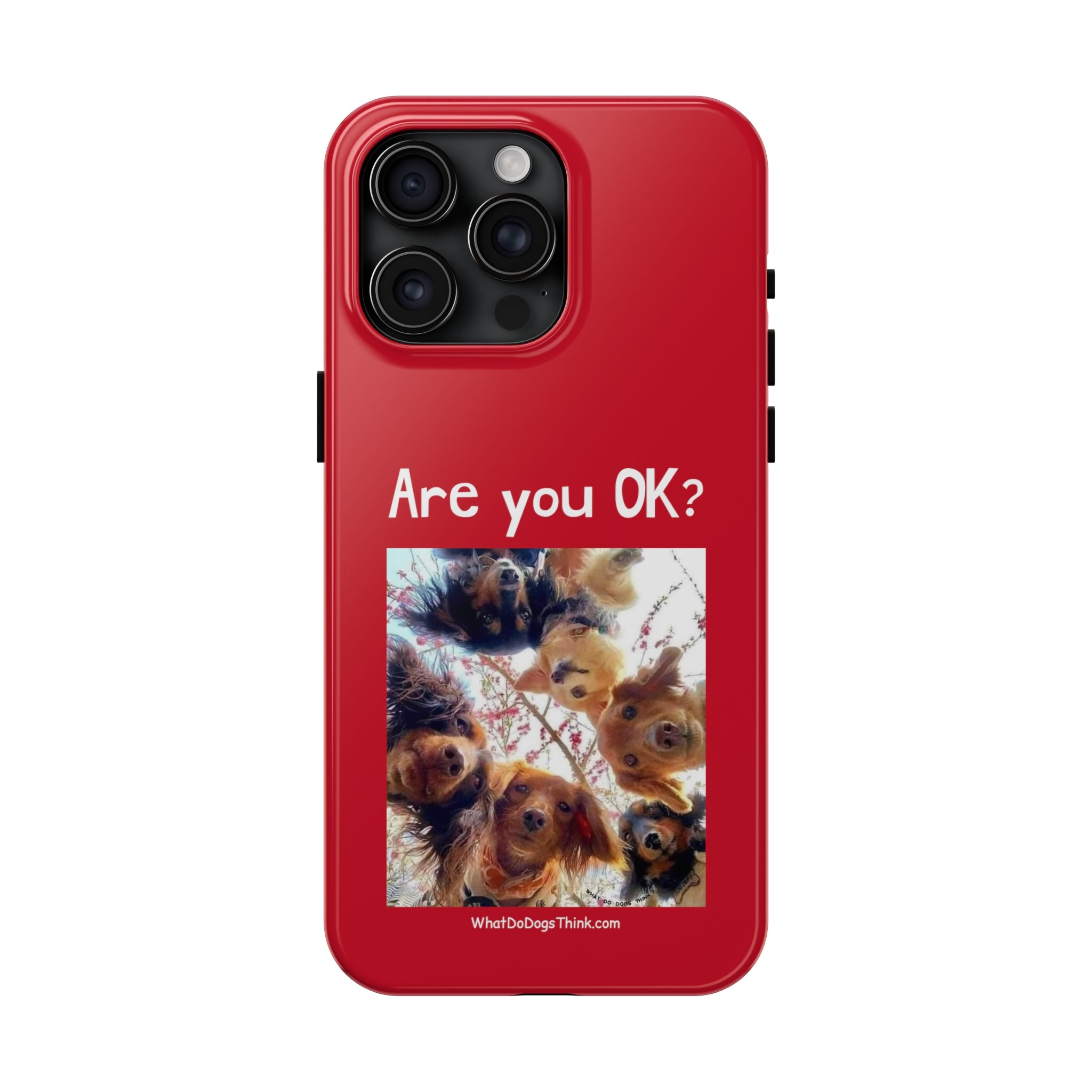 Are you OK? Red Tough Phone Cases