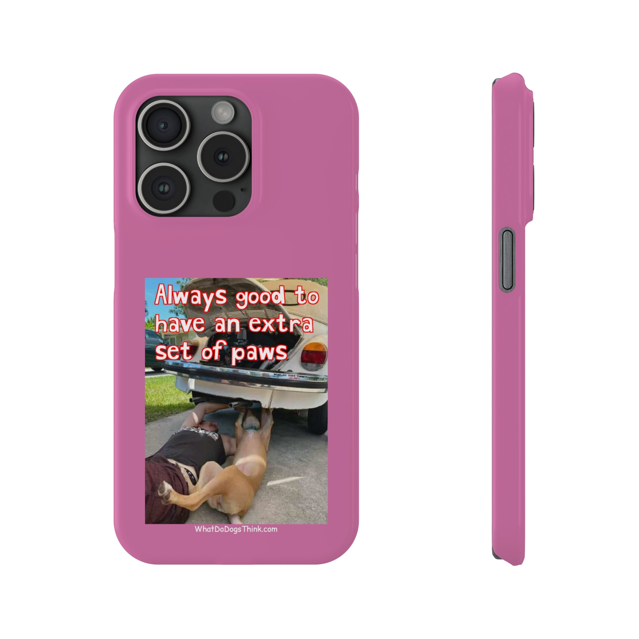 Extra Paws Pink Slim Phone Case
