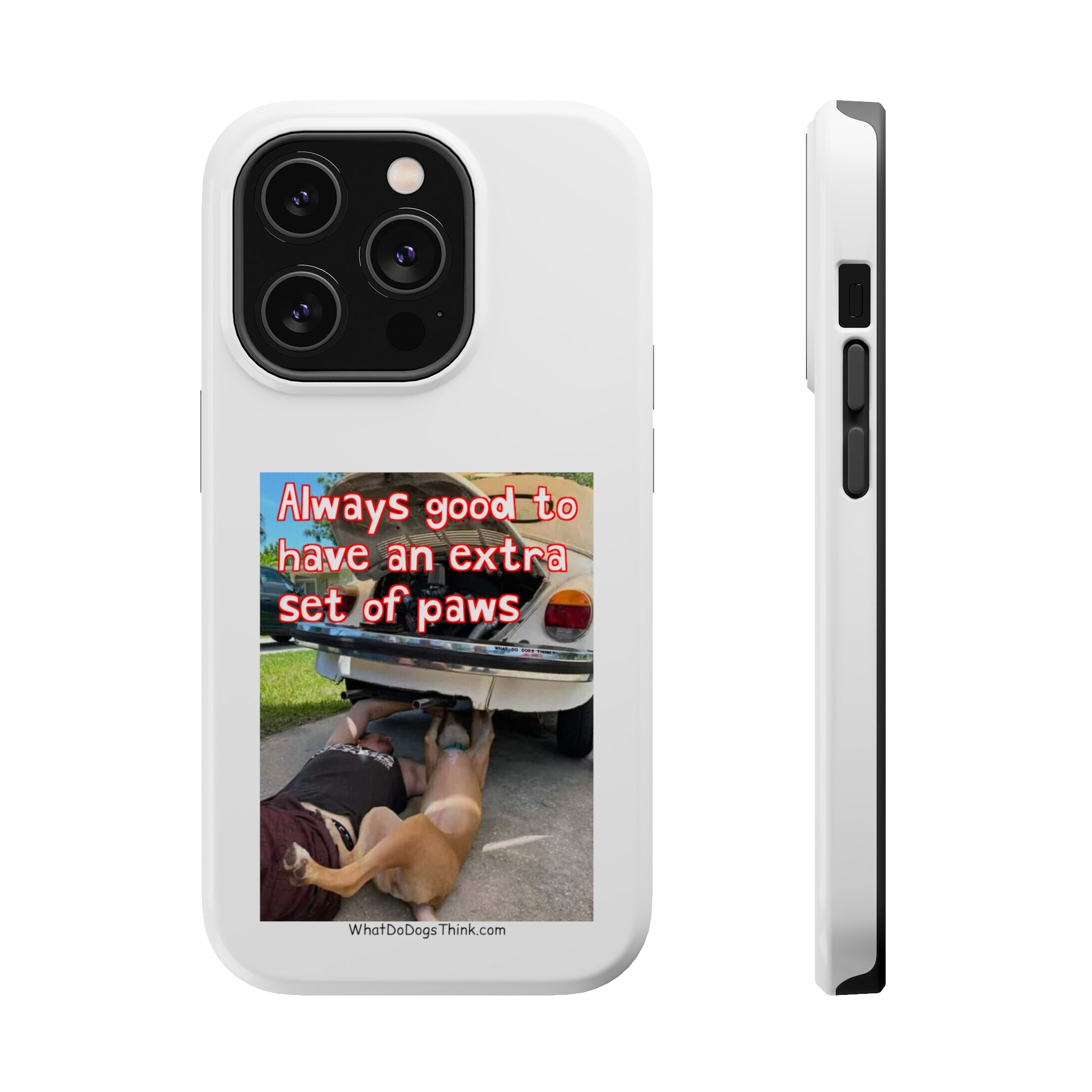 Extra Paw White MagSafe Tough Cases