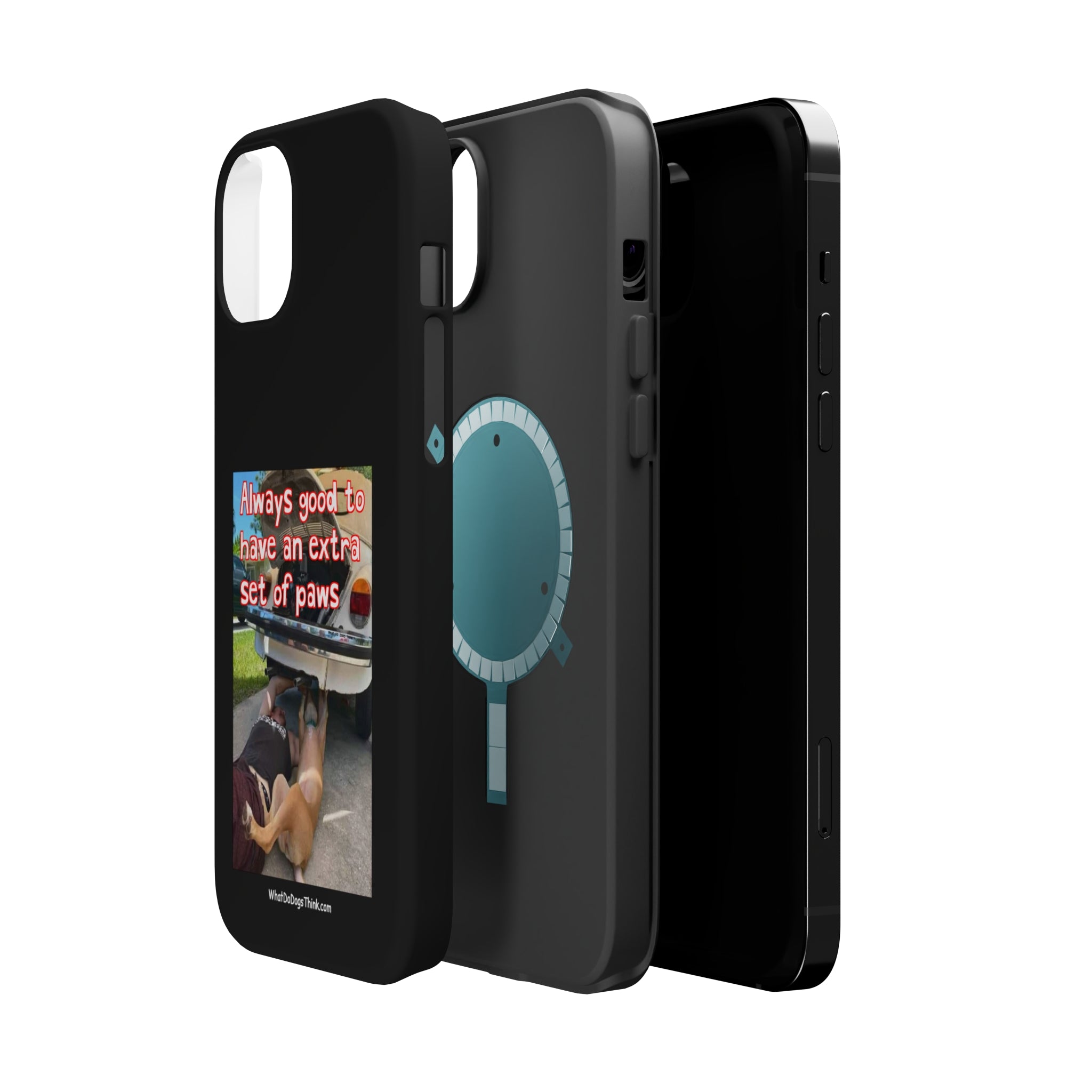 Extra Paw Black MagSafe Tough Cases