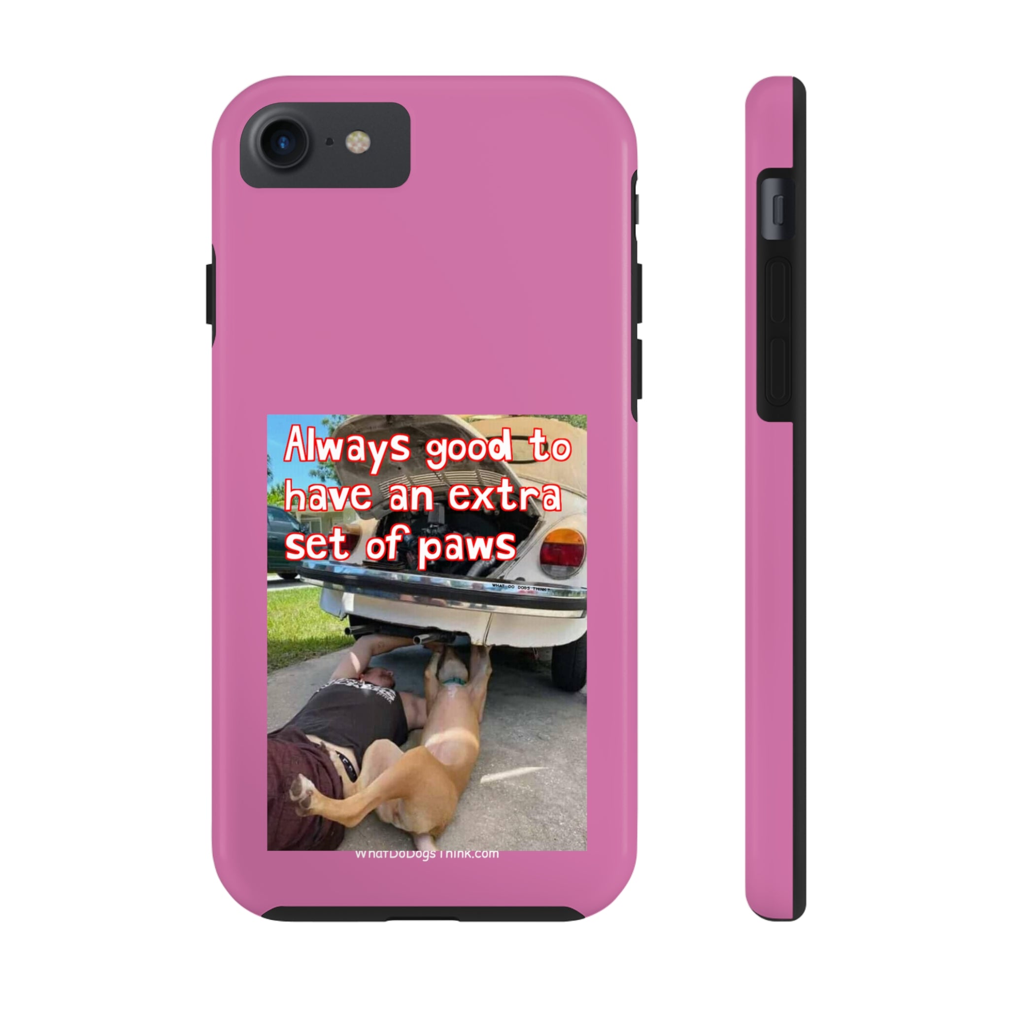 Extra Paw Pink Tough Phone Cases