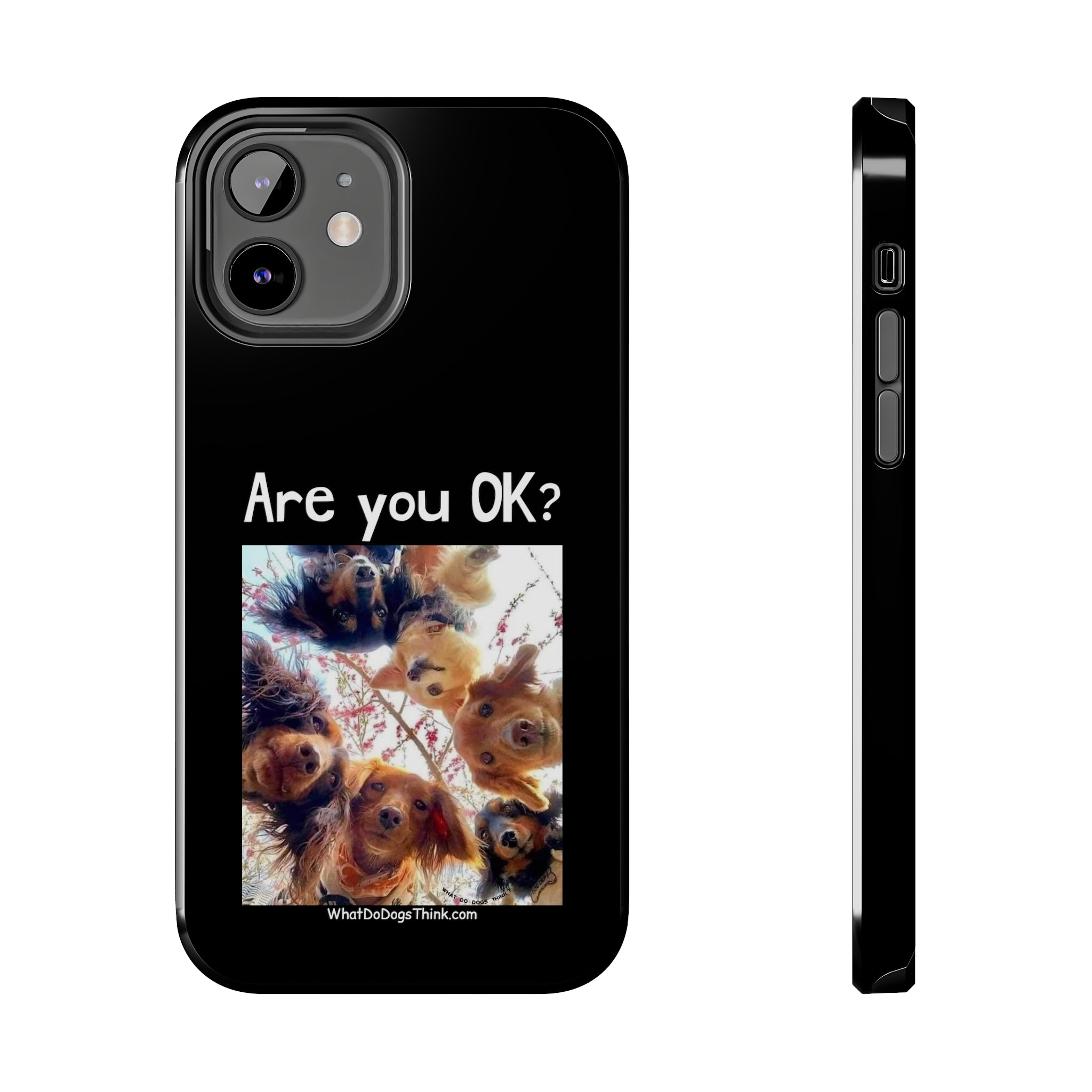 Are you OK? Black Tough Phone Cases