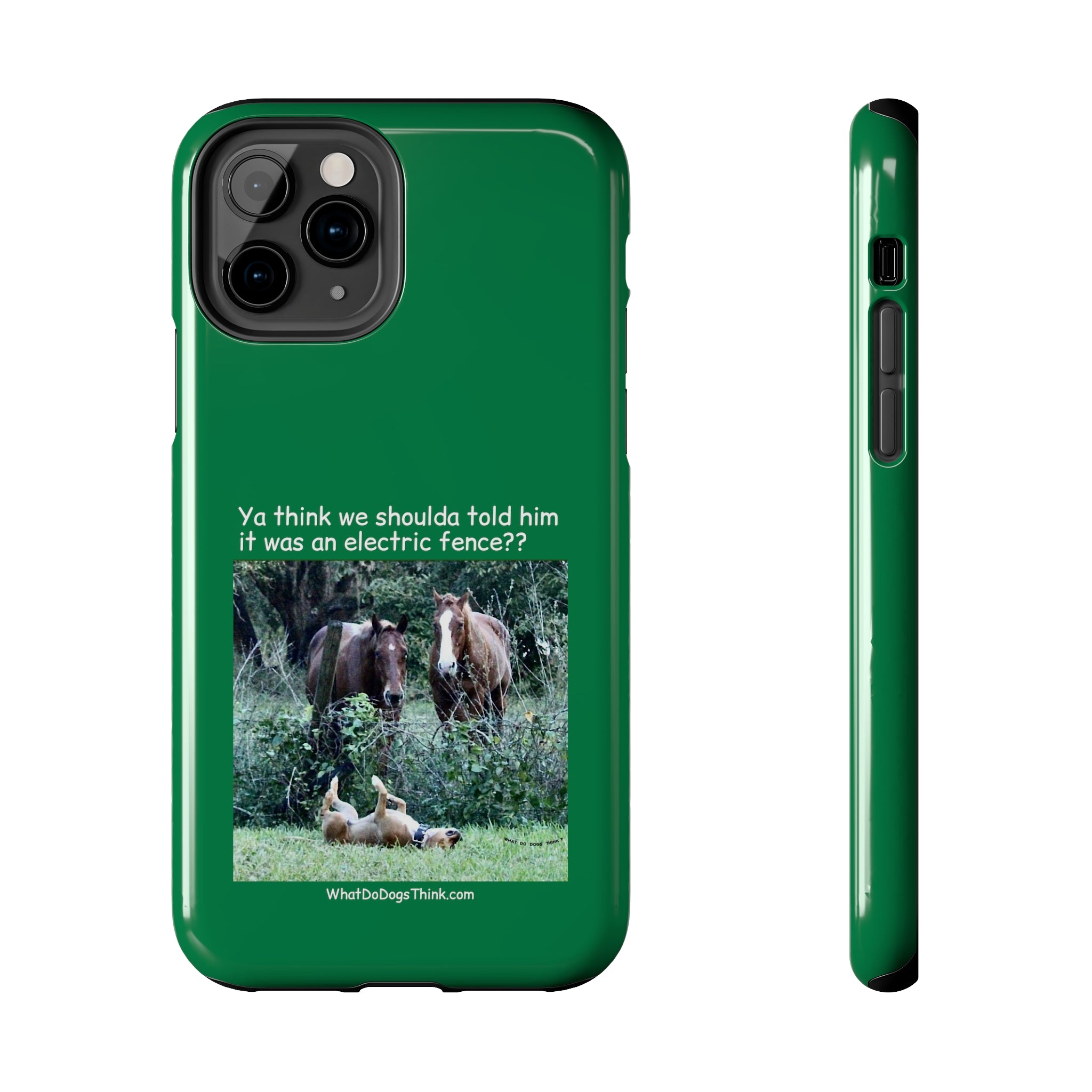 Electric Fence Green Tough Phone Cases