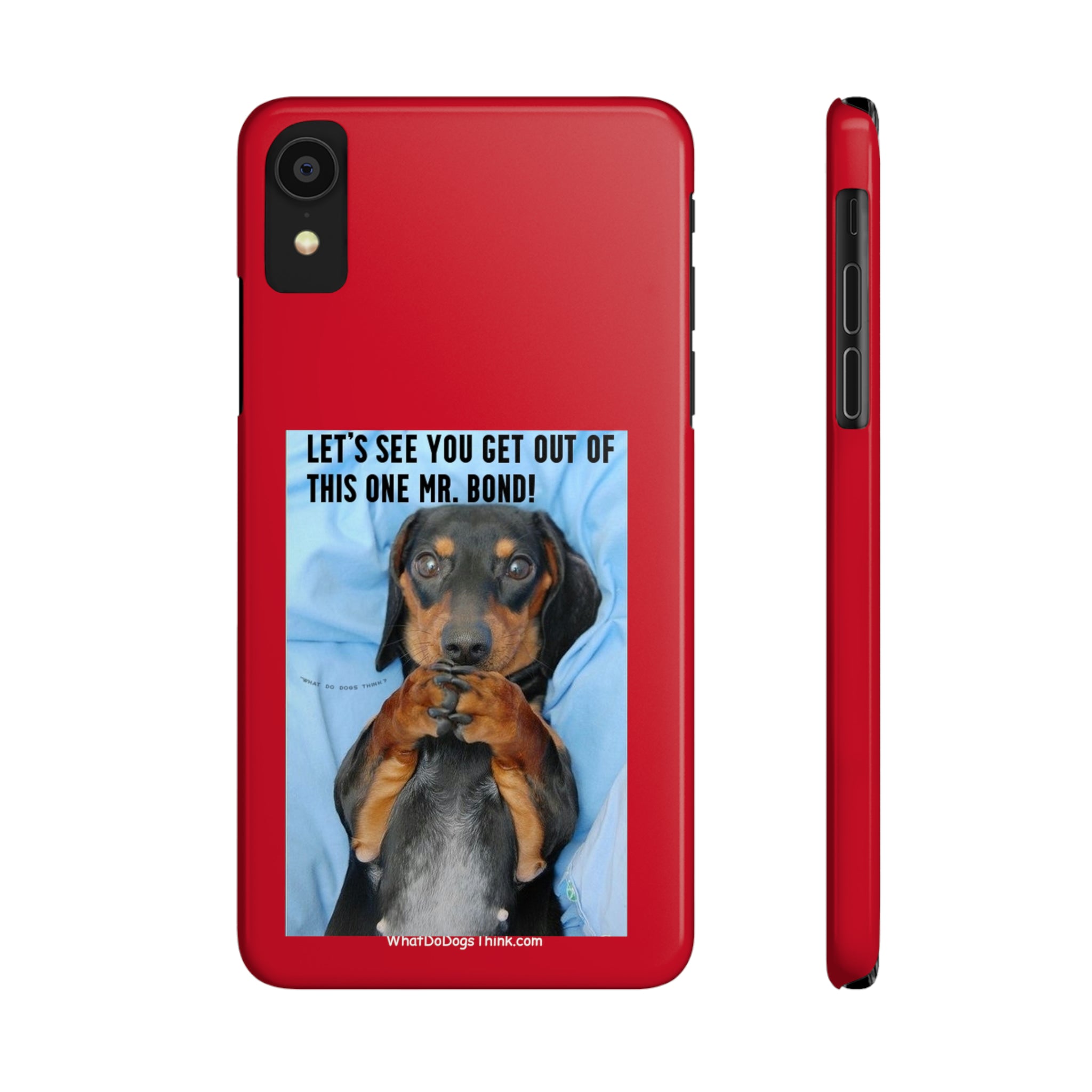 Mr. Bond Red Slim Phone Cases
