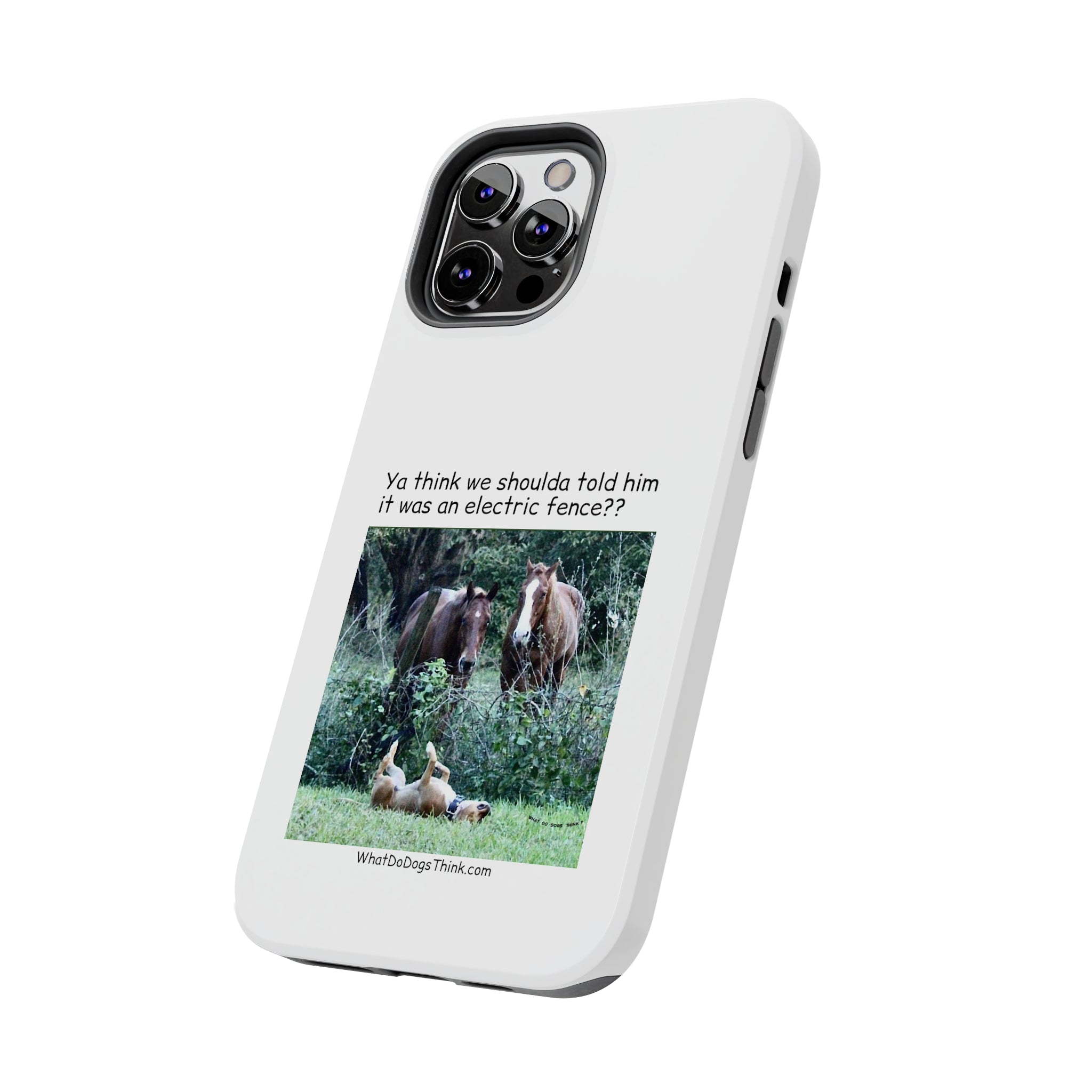 Electric Fence White Tough Phone Cases