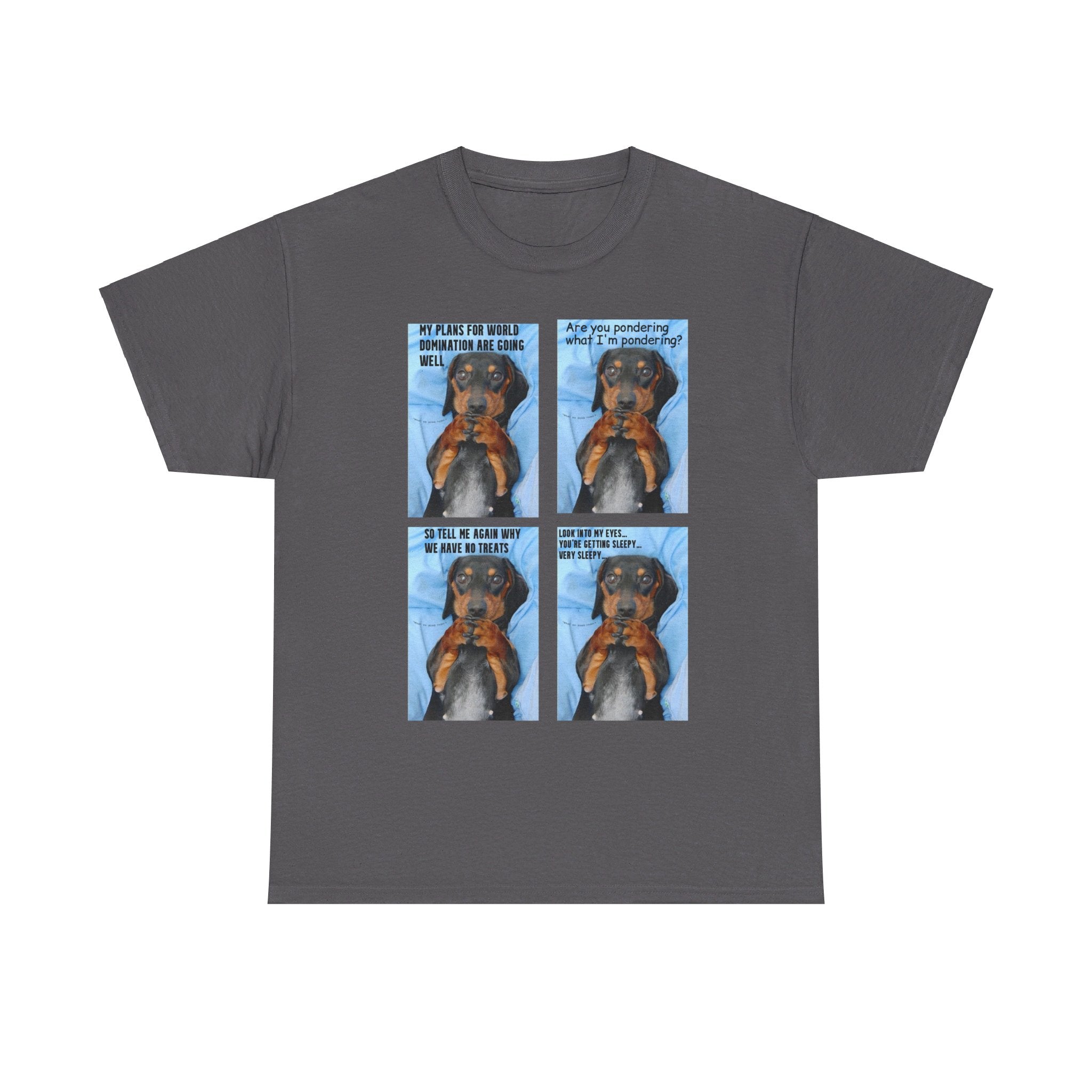 Devious Dachshund T shirt Double Sided