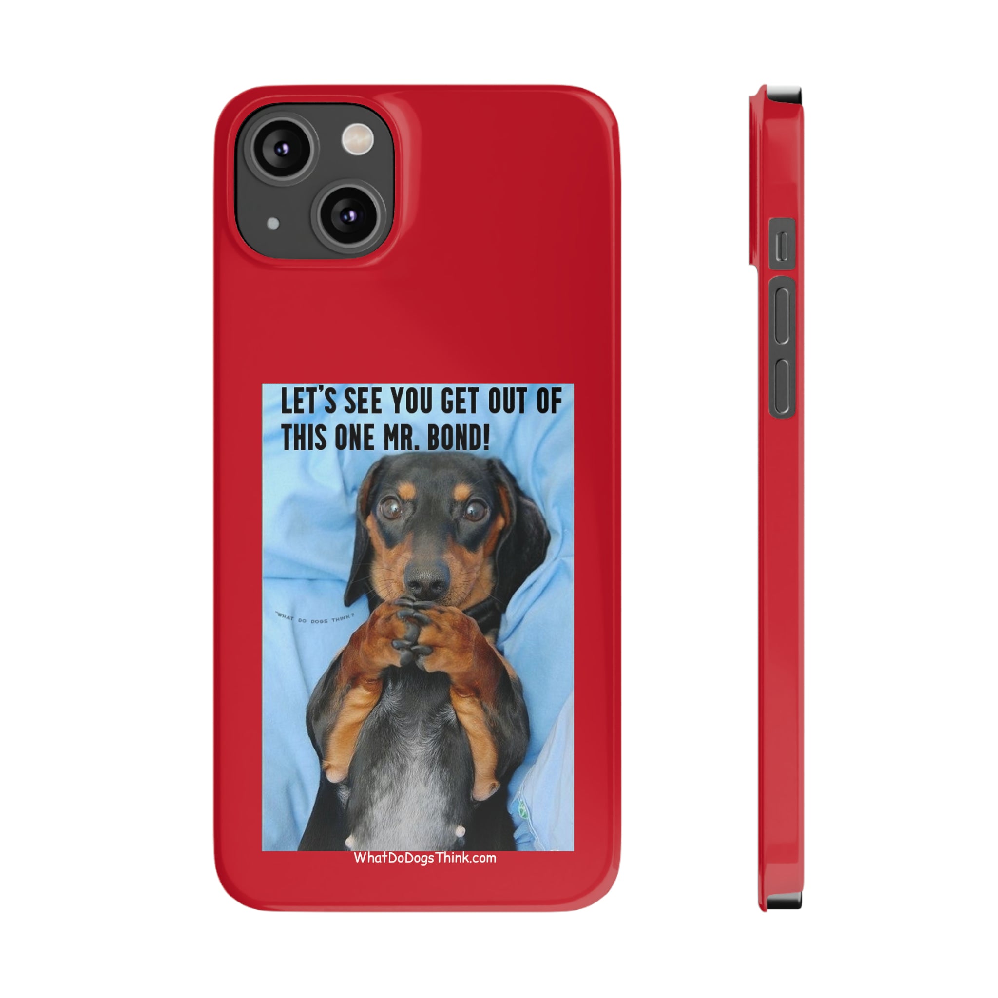 Mr. Bond Red Slim Phone Cases