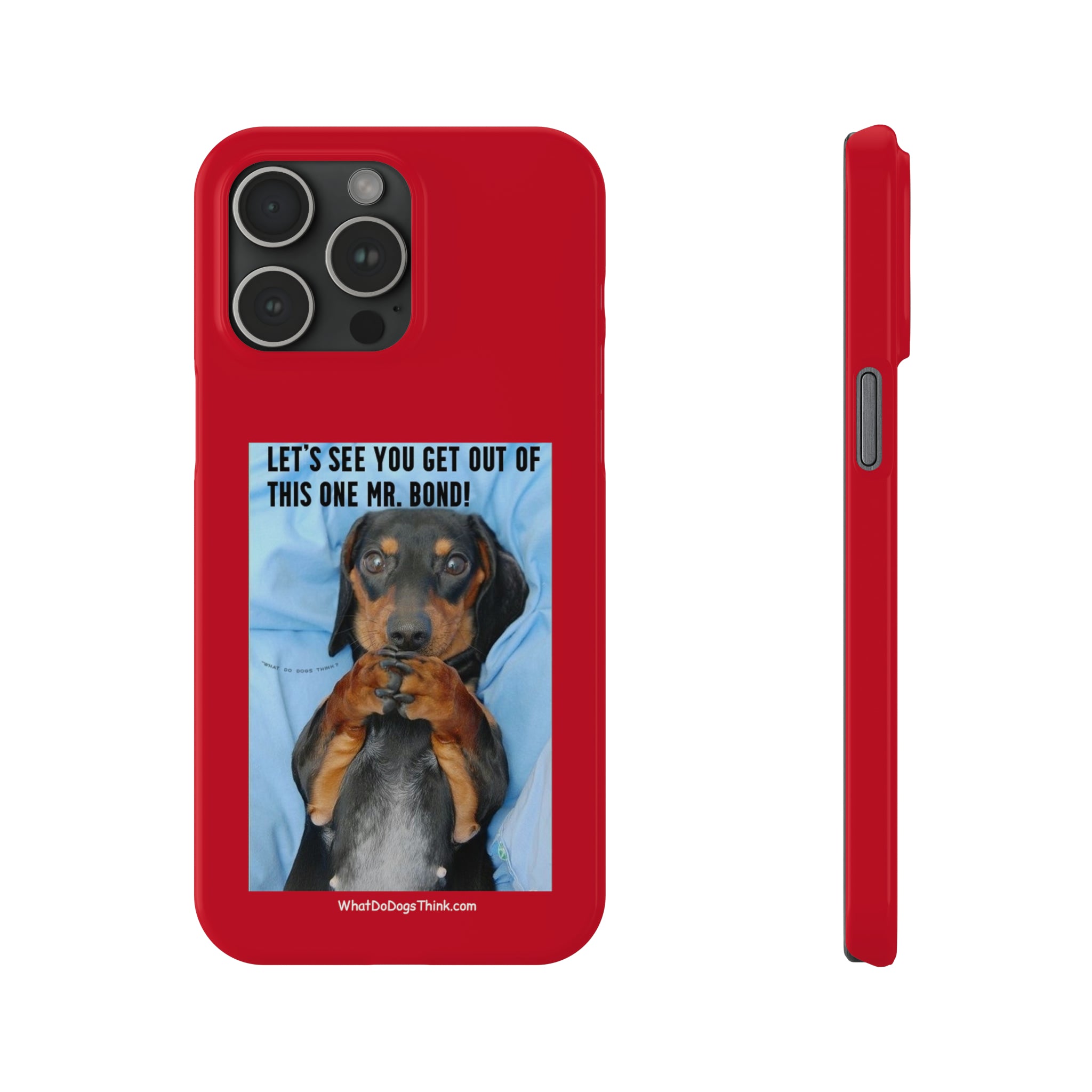 Mr. Bond Red Slim Phone Cases