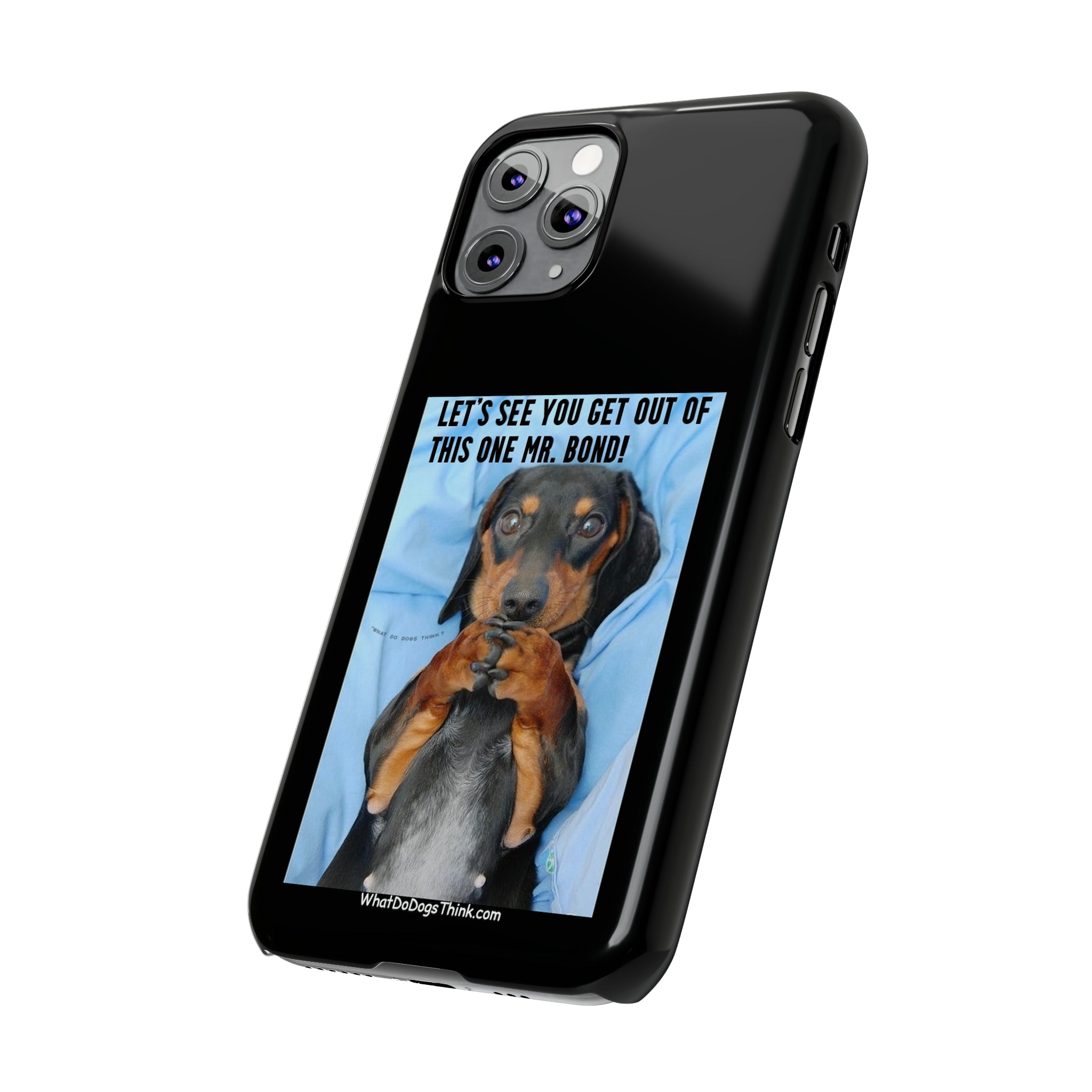 Mr. Bond Black Slim Phone Cases