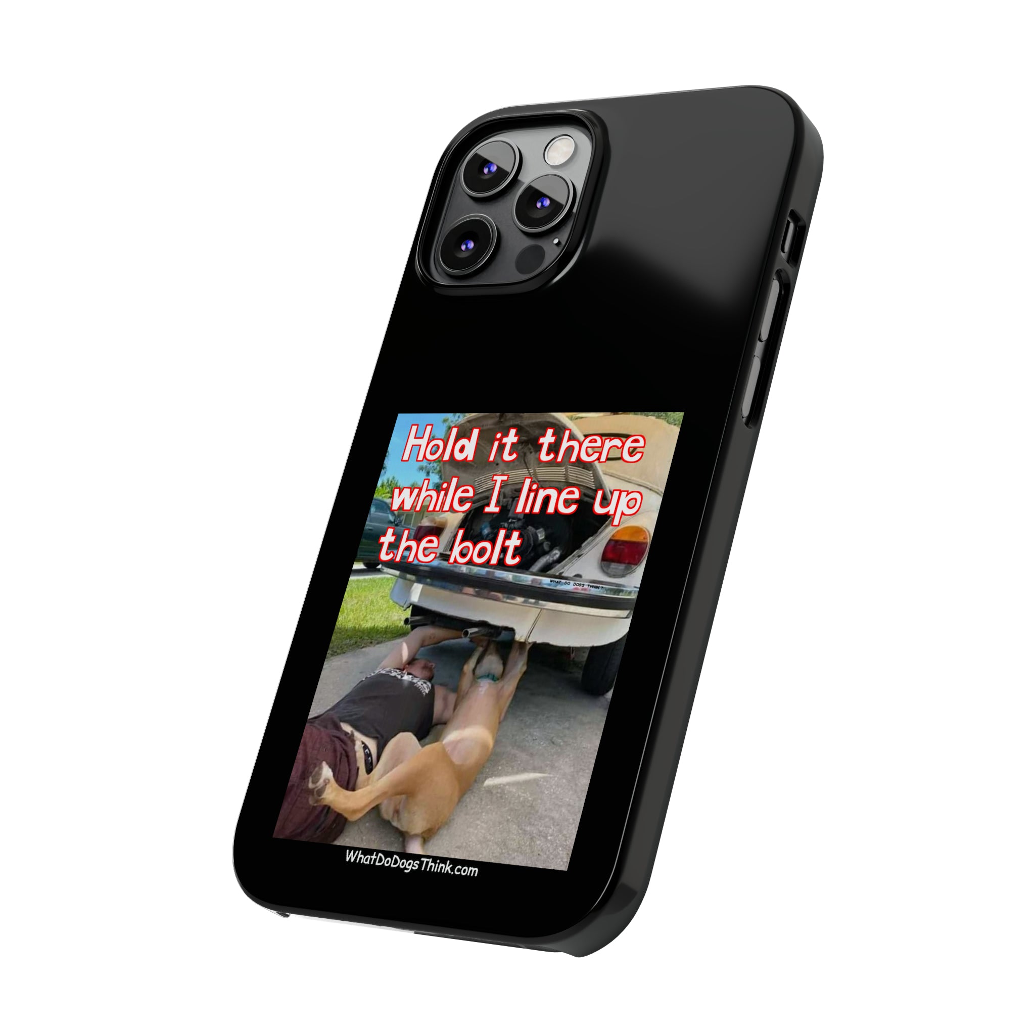 Hold It Black Slim Phone Cases