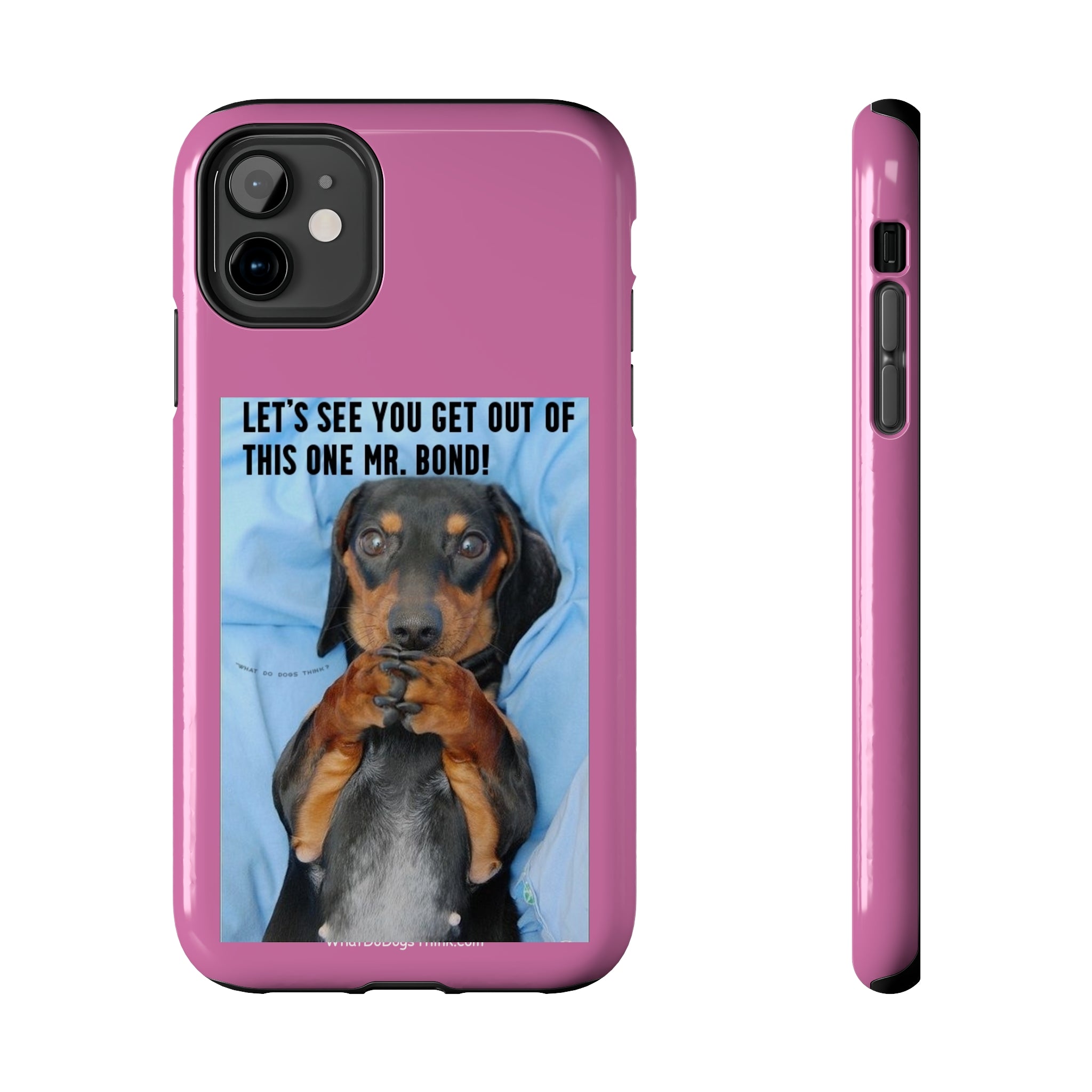 Mr Bond Pink Tough Phone Cases