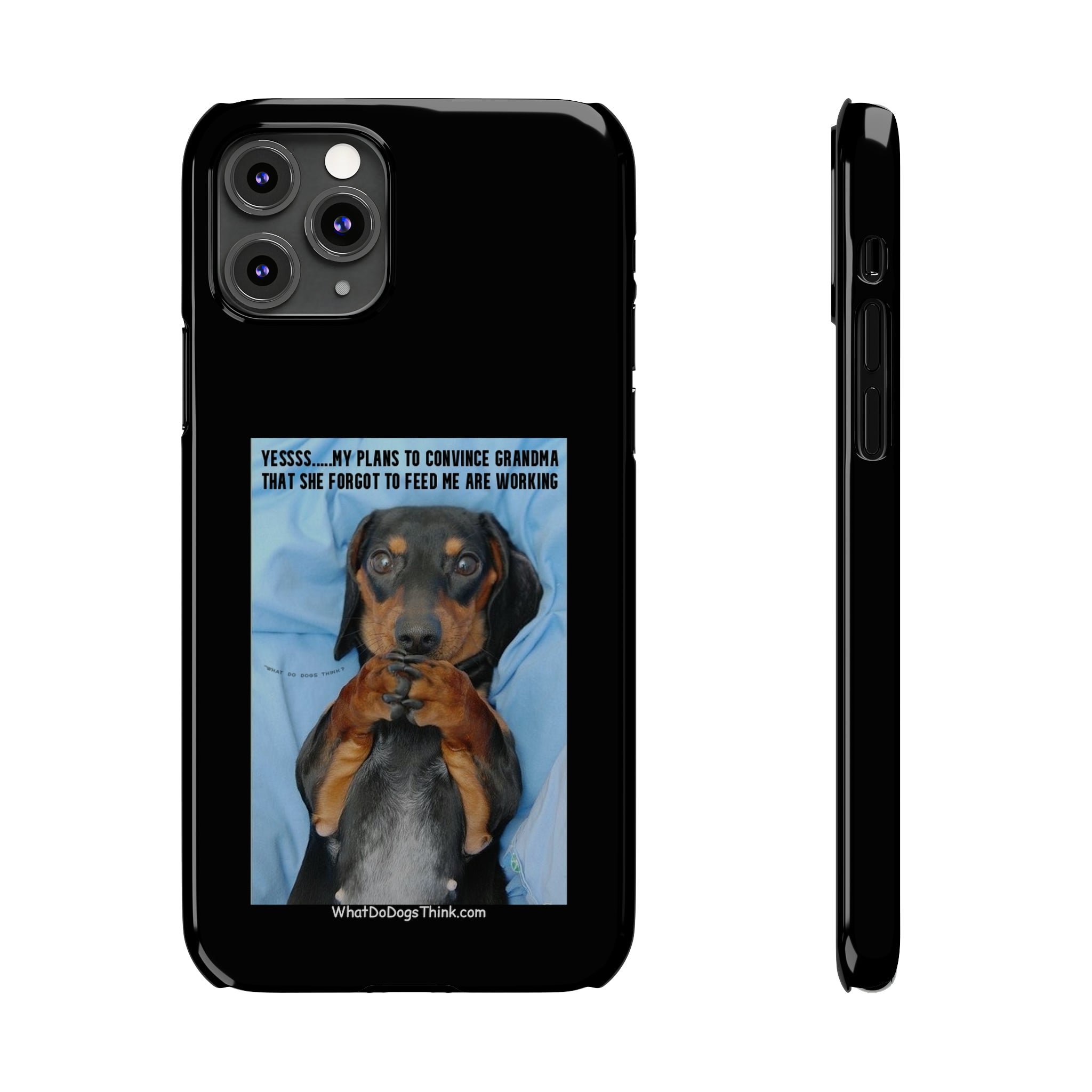 Grandma Black Slim Phone Cases