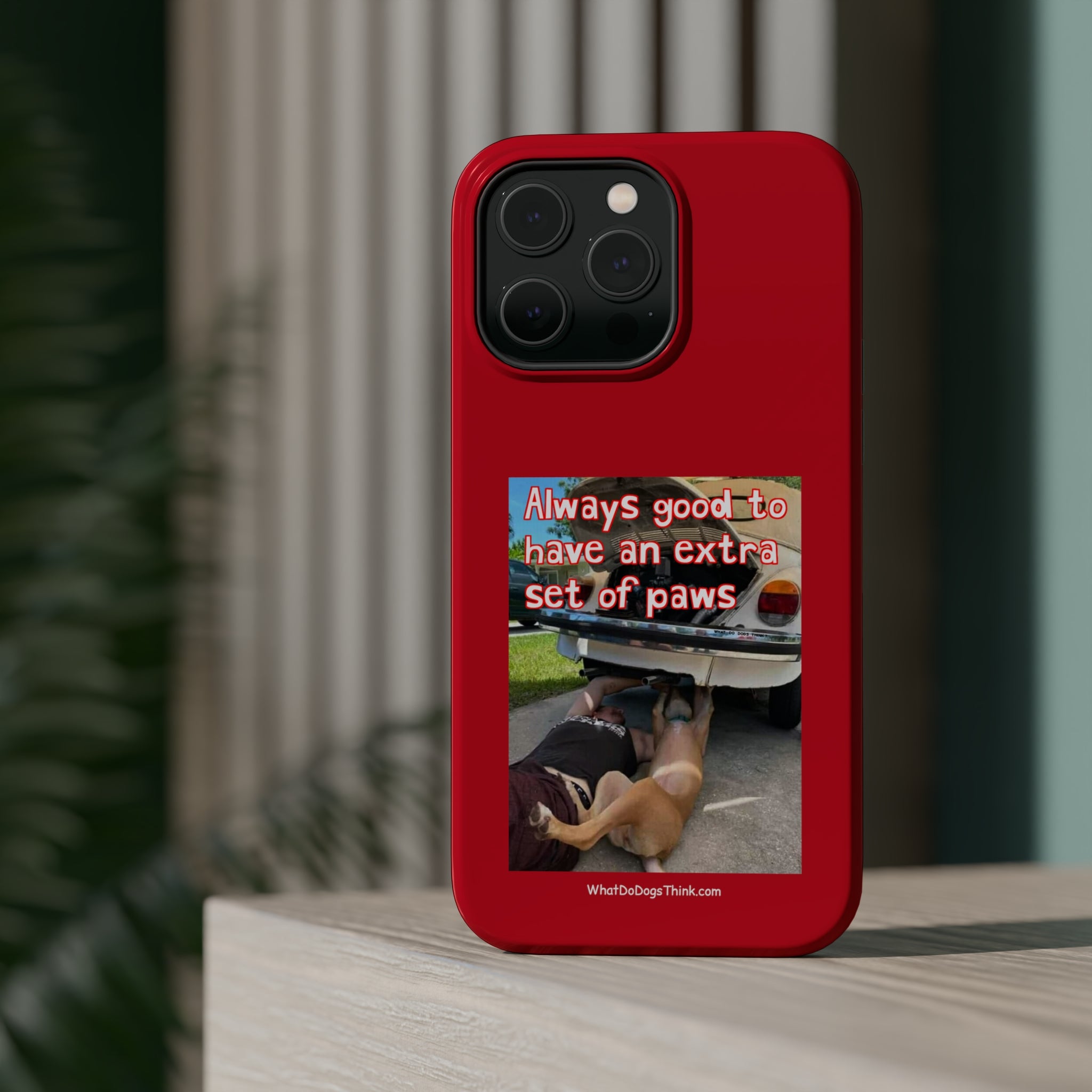 Extra Paw Red MagSafe Tough Cases