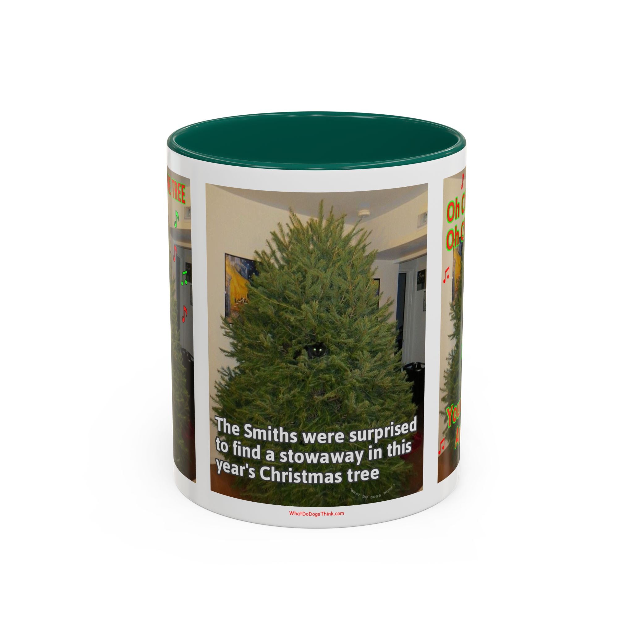 Christmas Tree Cat Mug