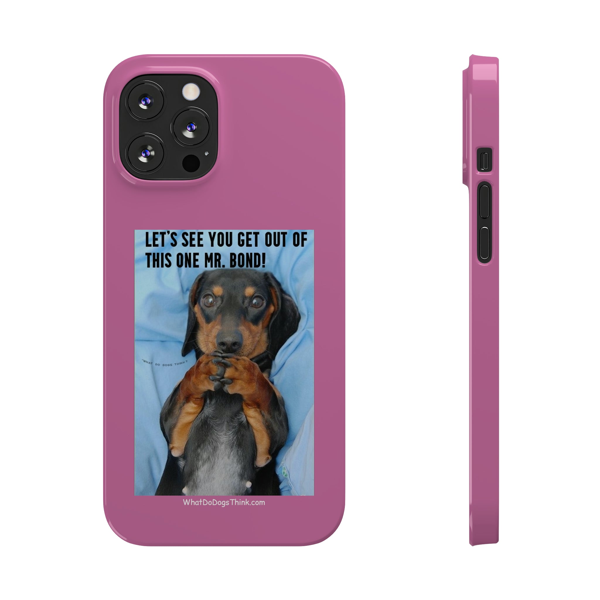 Mr. Bond Pink Slim Phone Cases