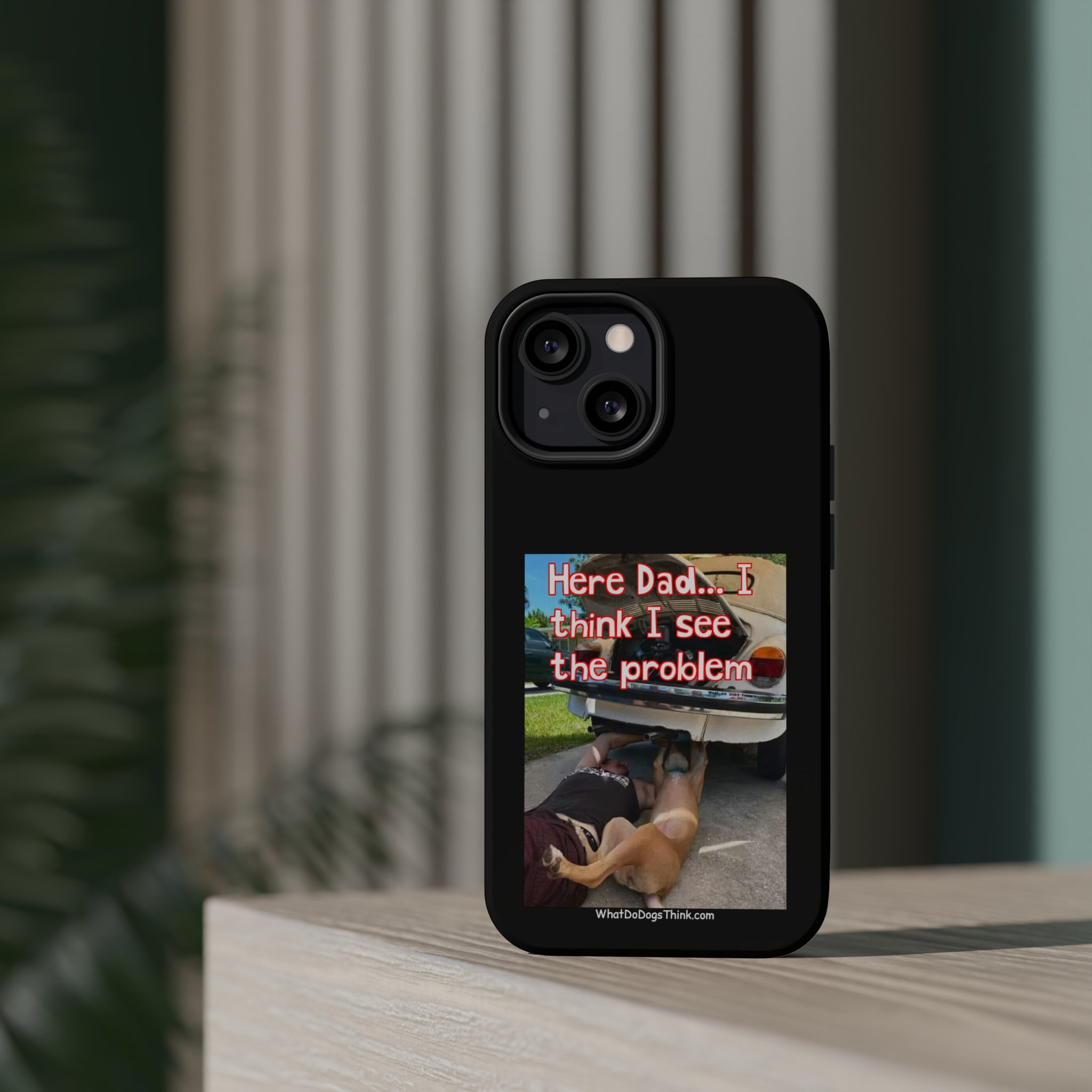 Here Dad Black MagSafe Tough Cases