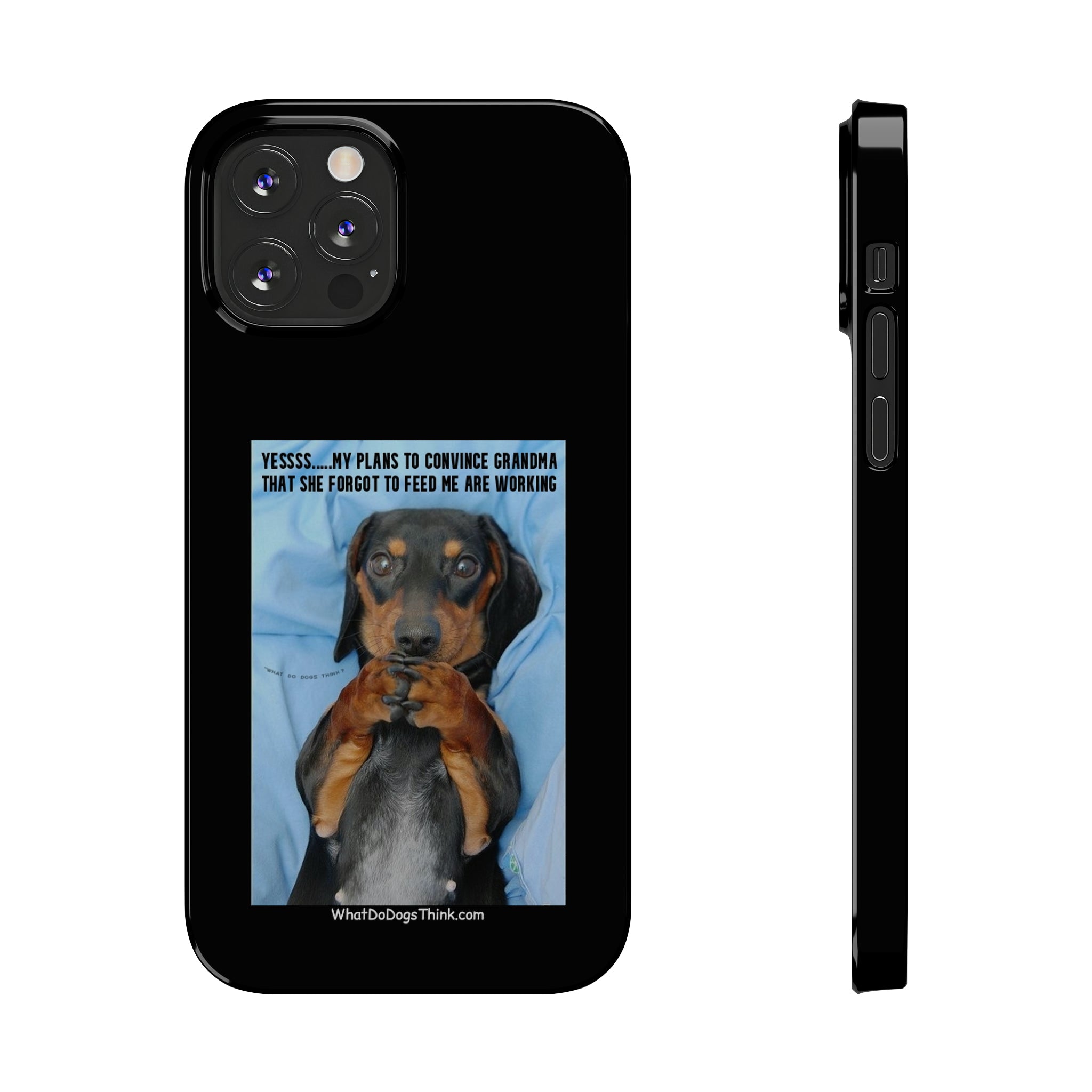 Grandma Black Slim Phone Cases