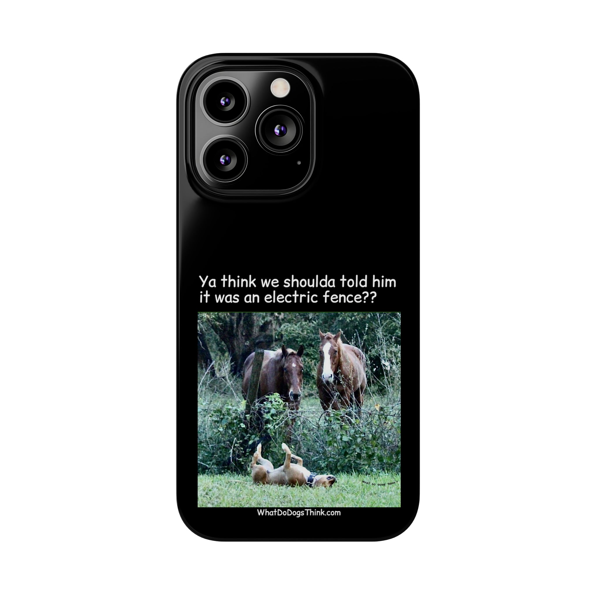 Electric Fence Black Slim Phone Case