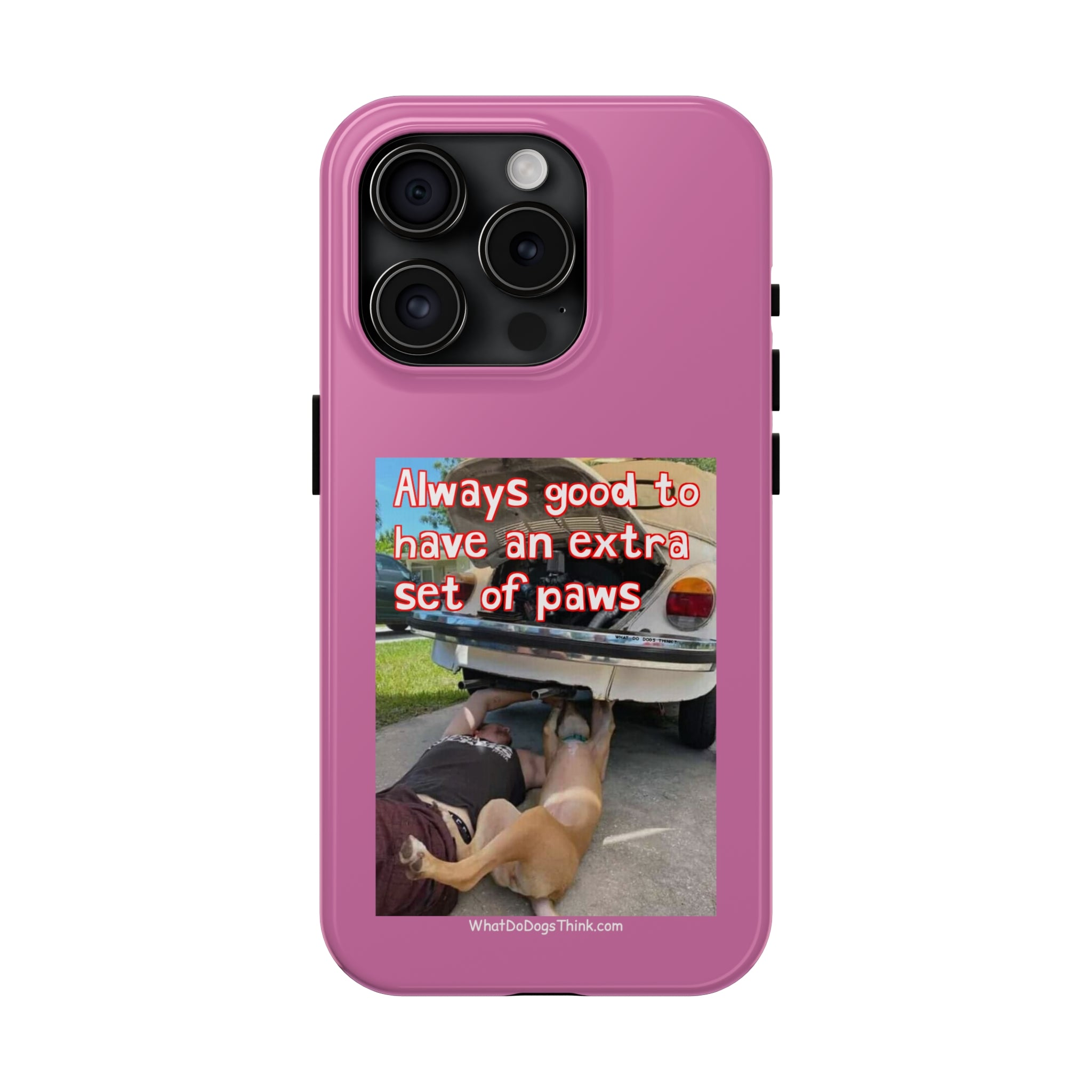 Extra Paw Pink Tough Phone Cases