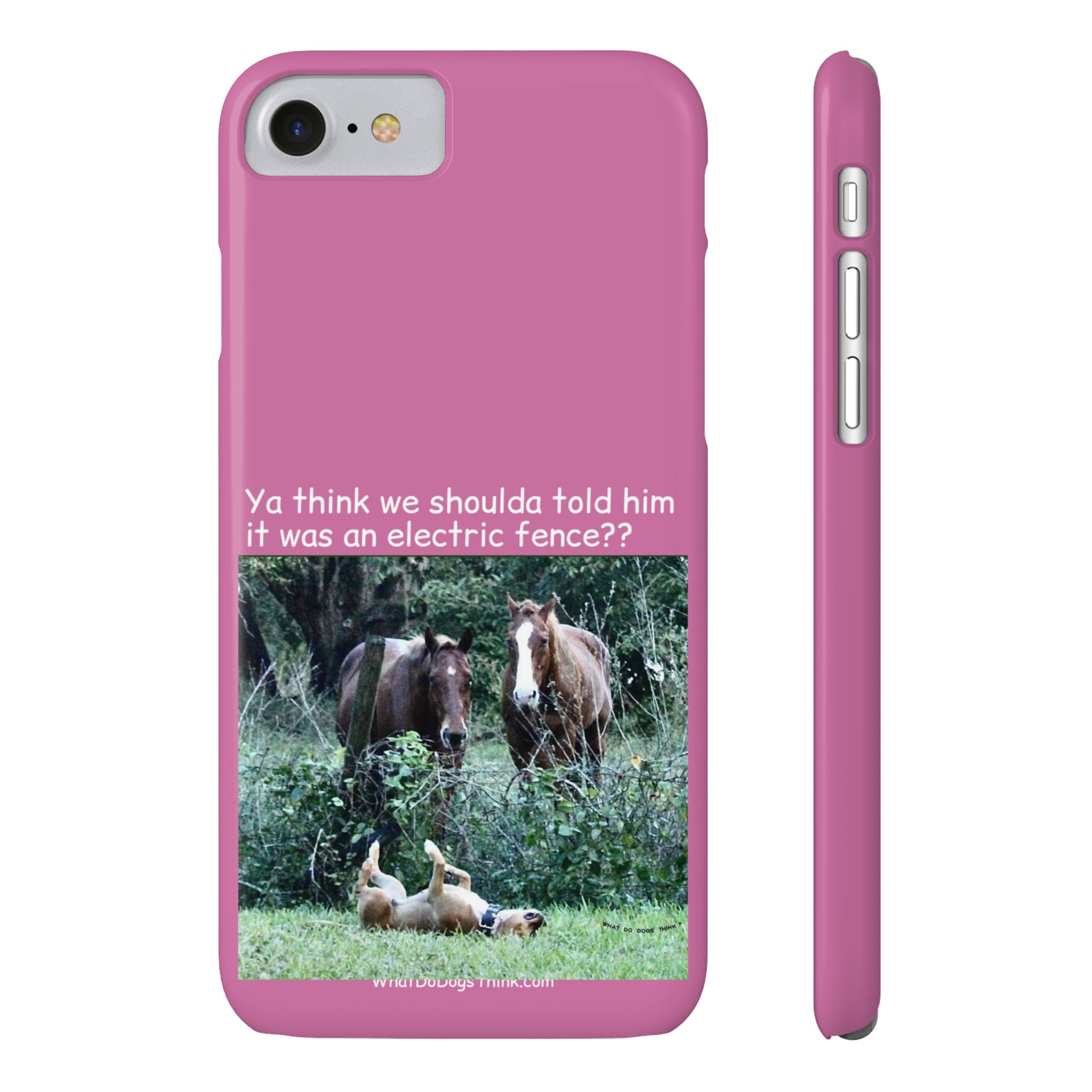 Electric Fence Pink Slim Phone Case