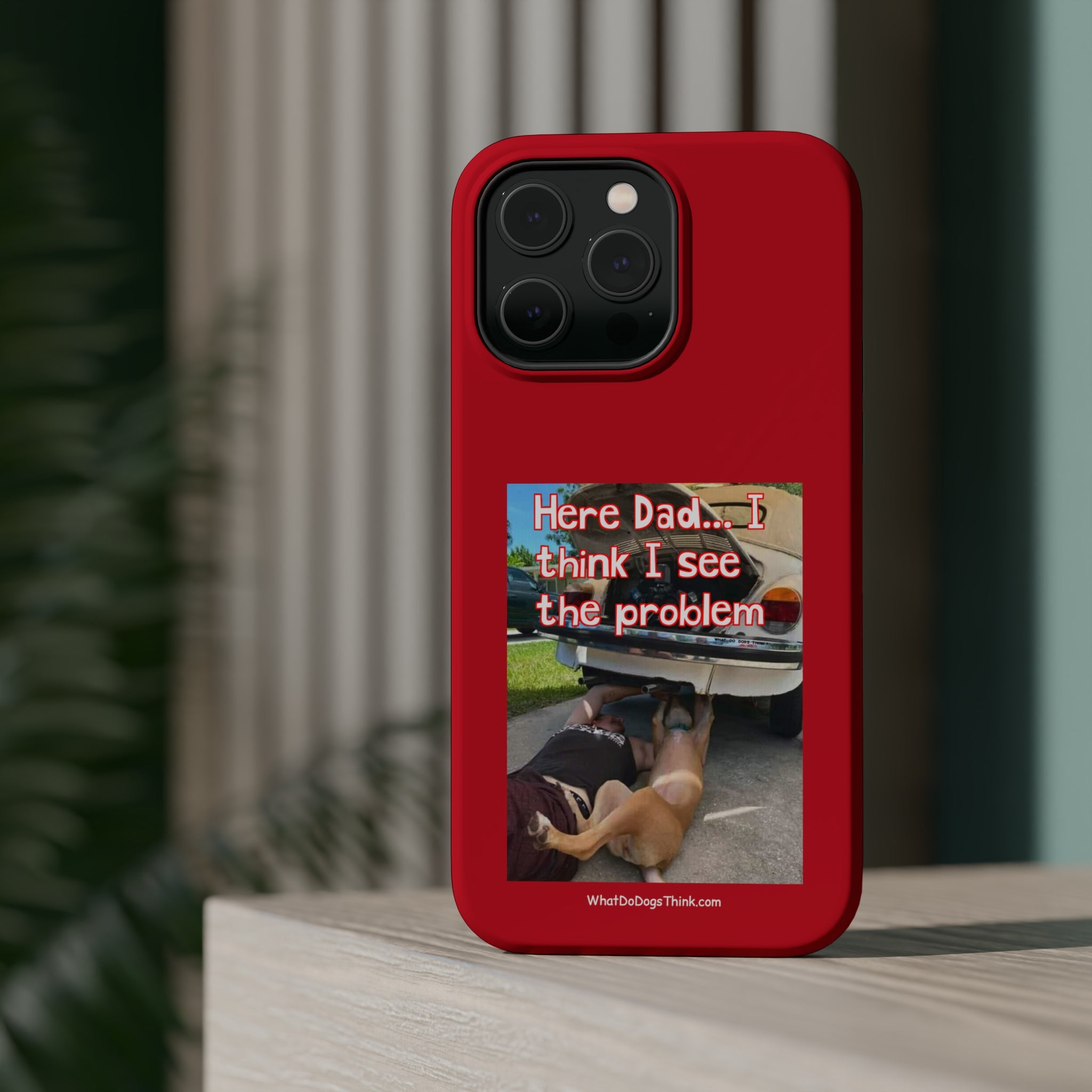 Here Dad Red MagSafe Tough Cases