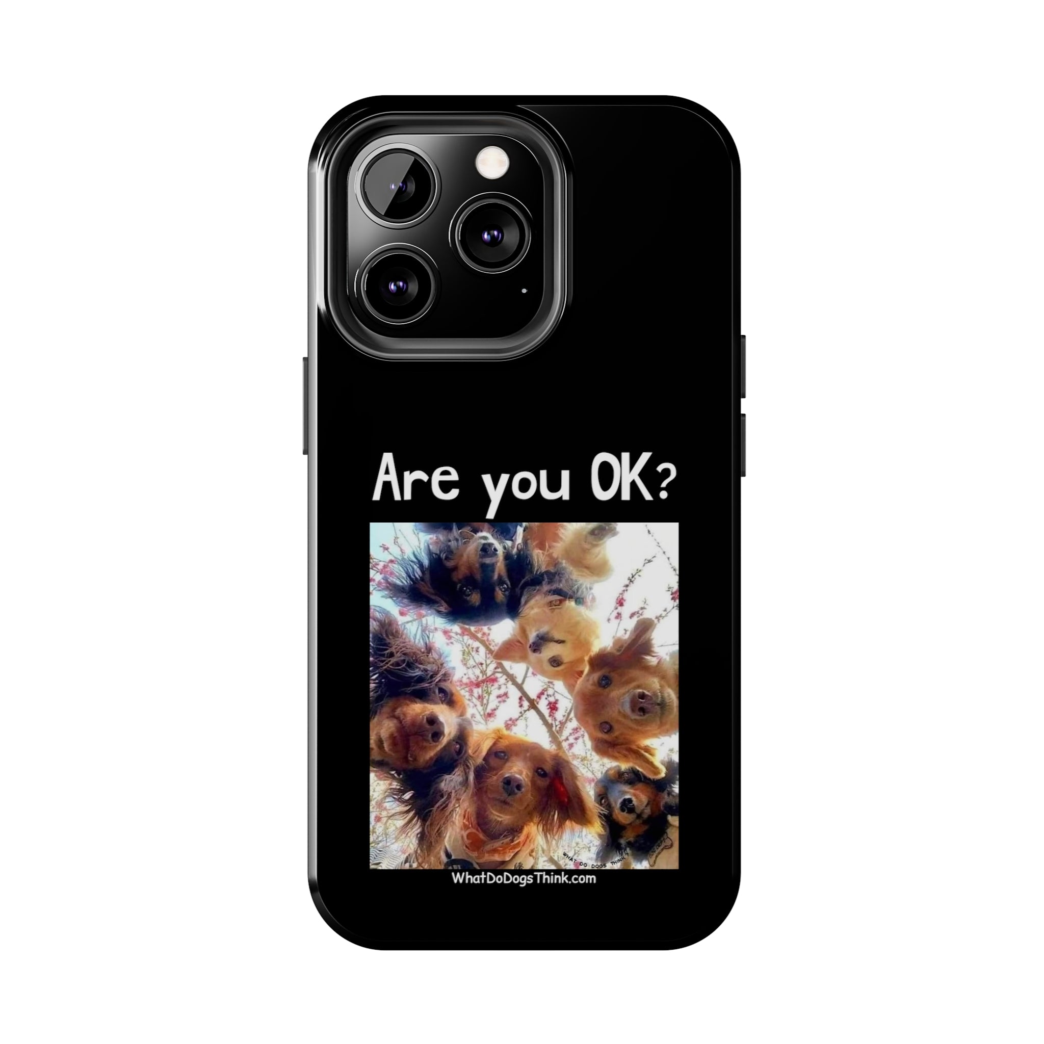 Are you OK? Black Tough Phone Cases