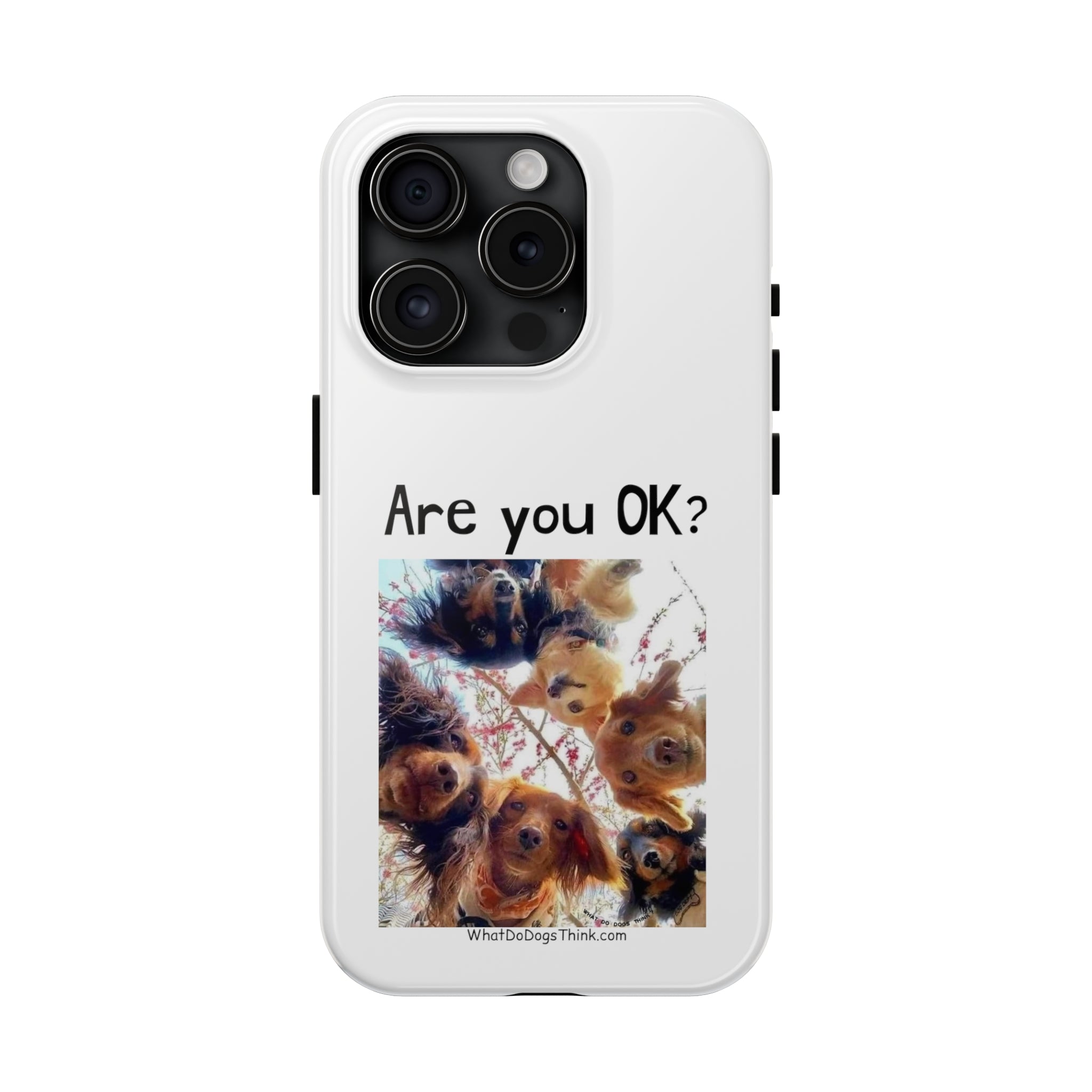 Are You OK? White Tough Phone Cases
