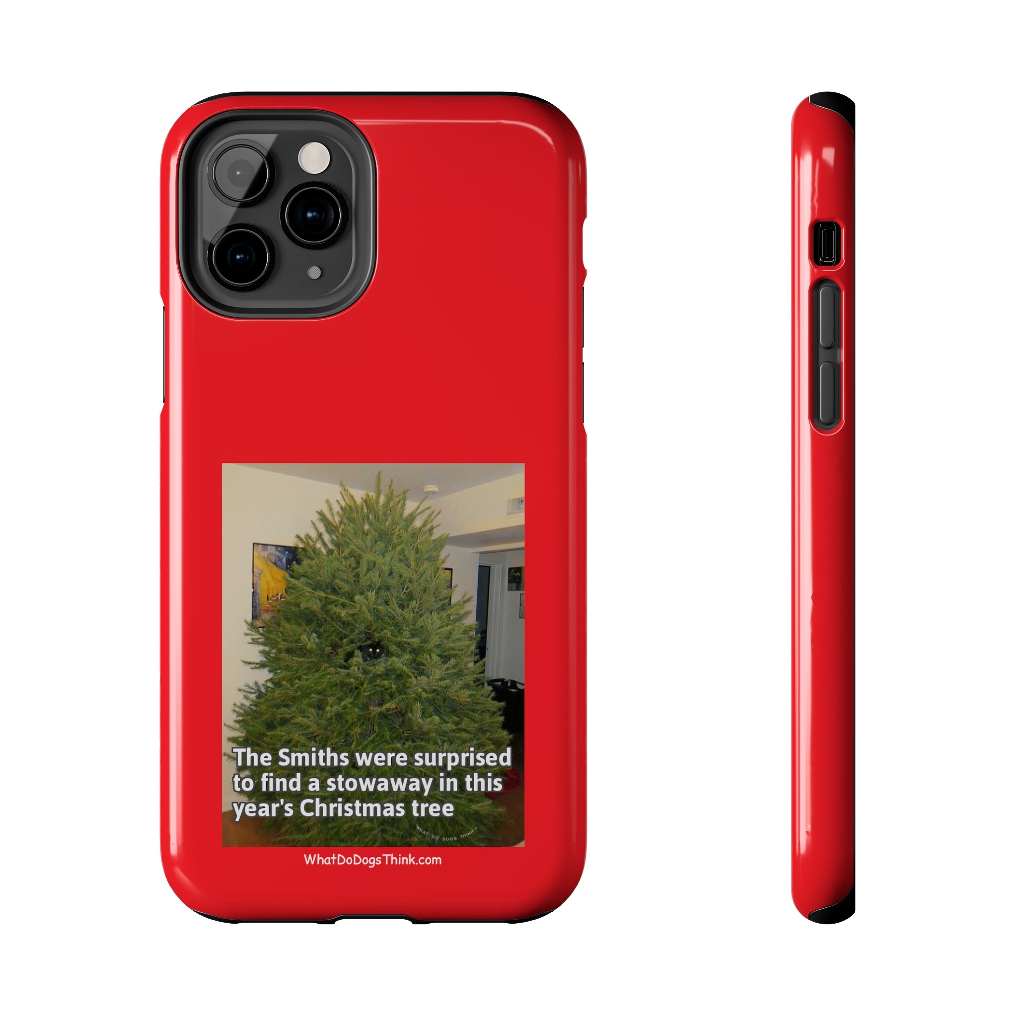 Stowaway Cat Red Tough Phone Cases