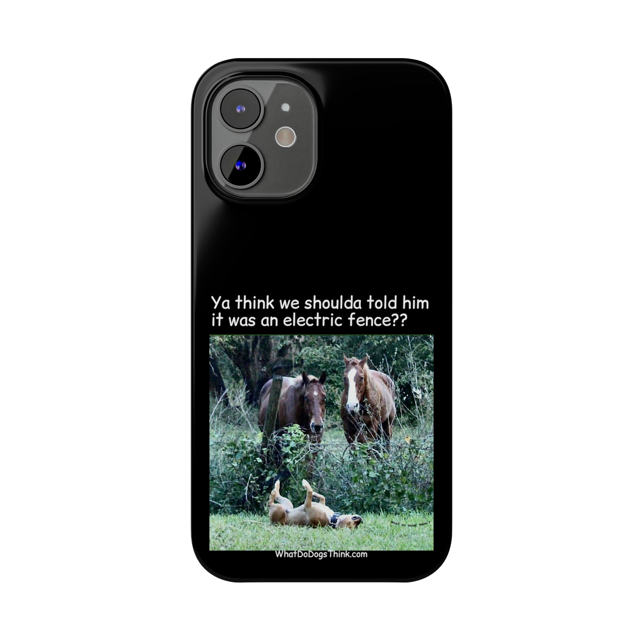 Electric Fence Black Slim Phone Case