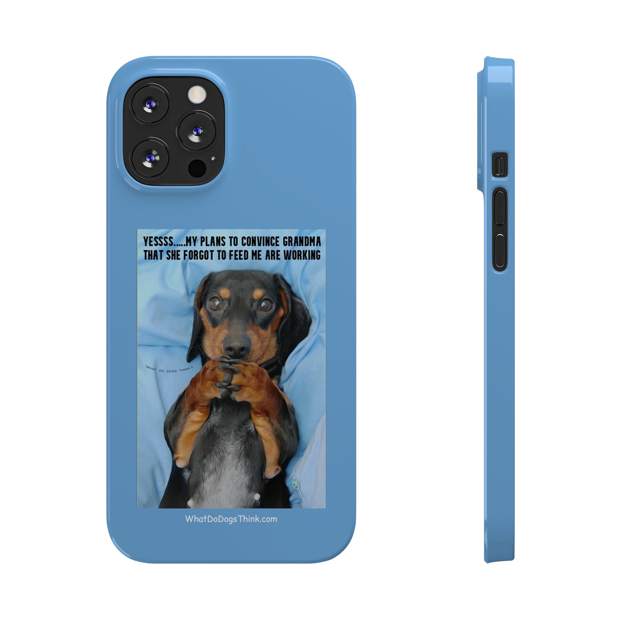 Grandma Blue Slim Phone Cases