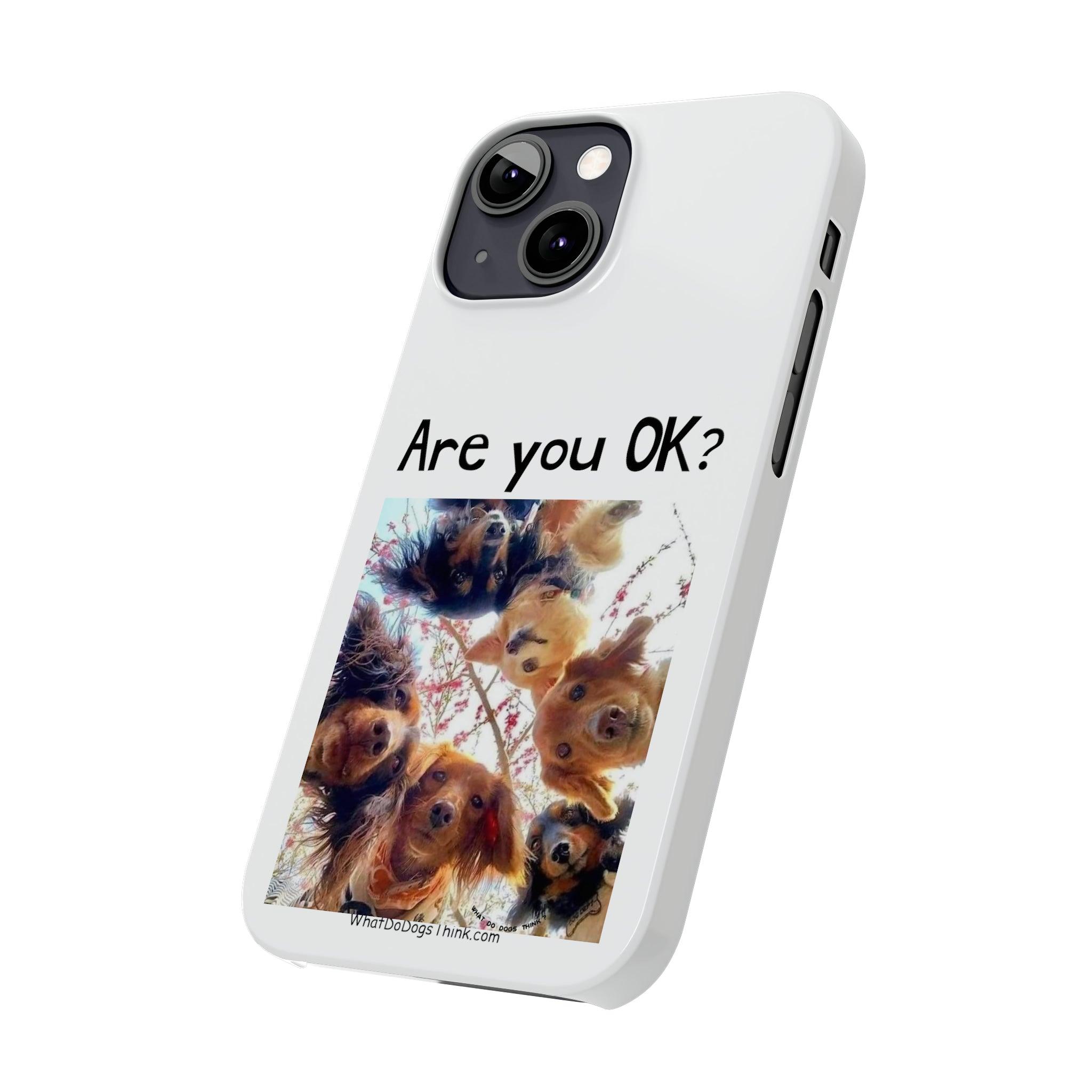 Are you OK? White Slim Phone Cases