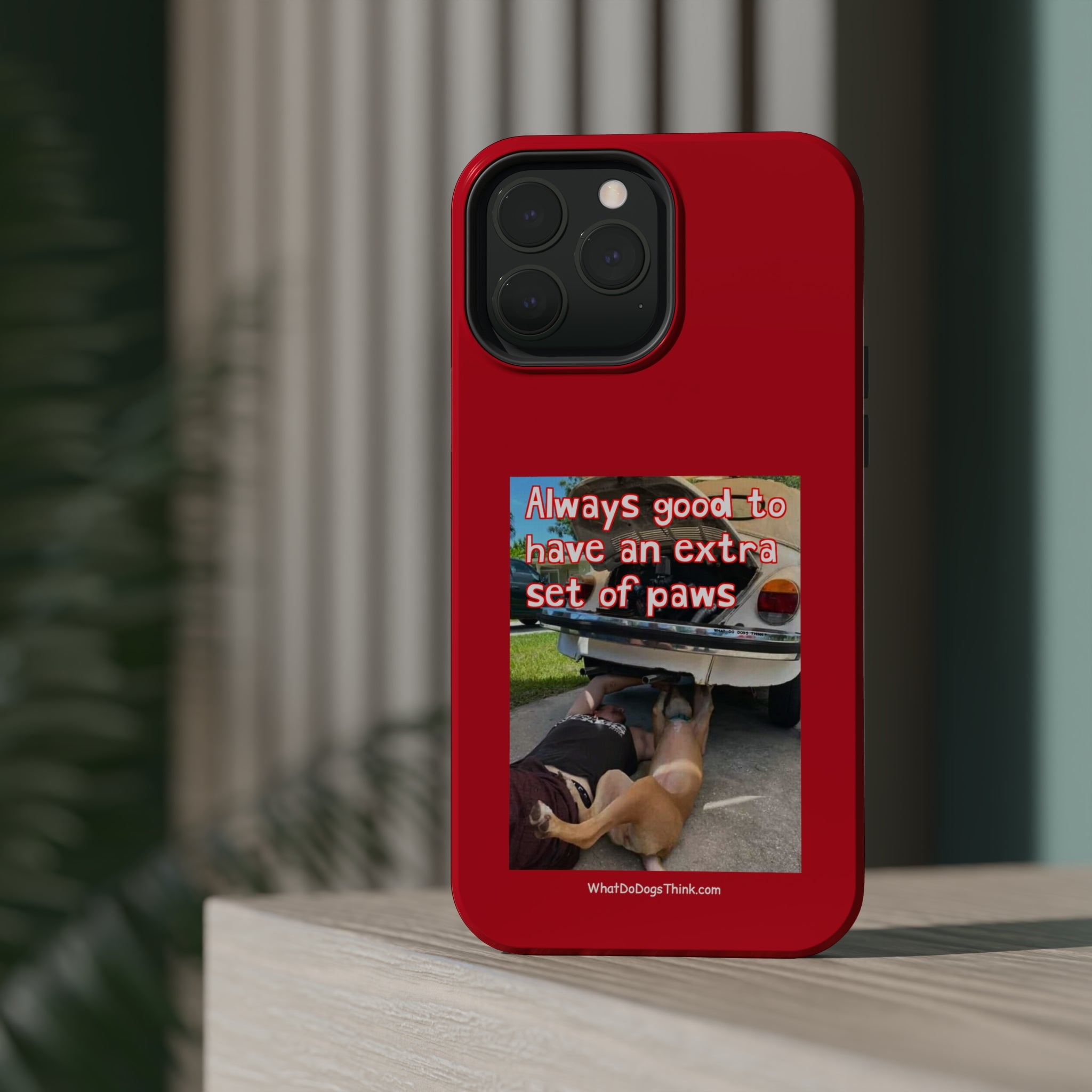 Extra Paw Red MagSafe Tough Cases