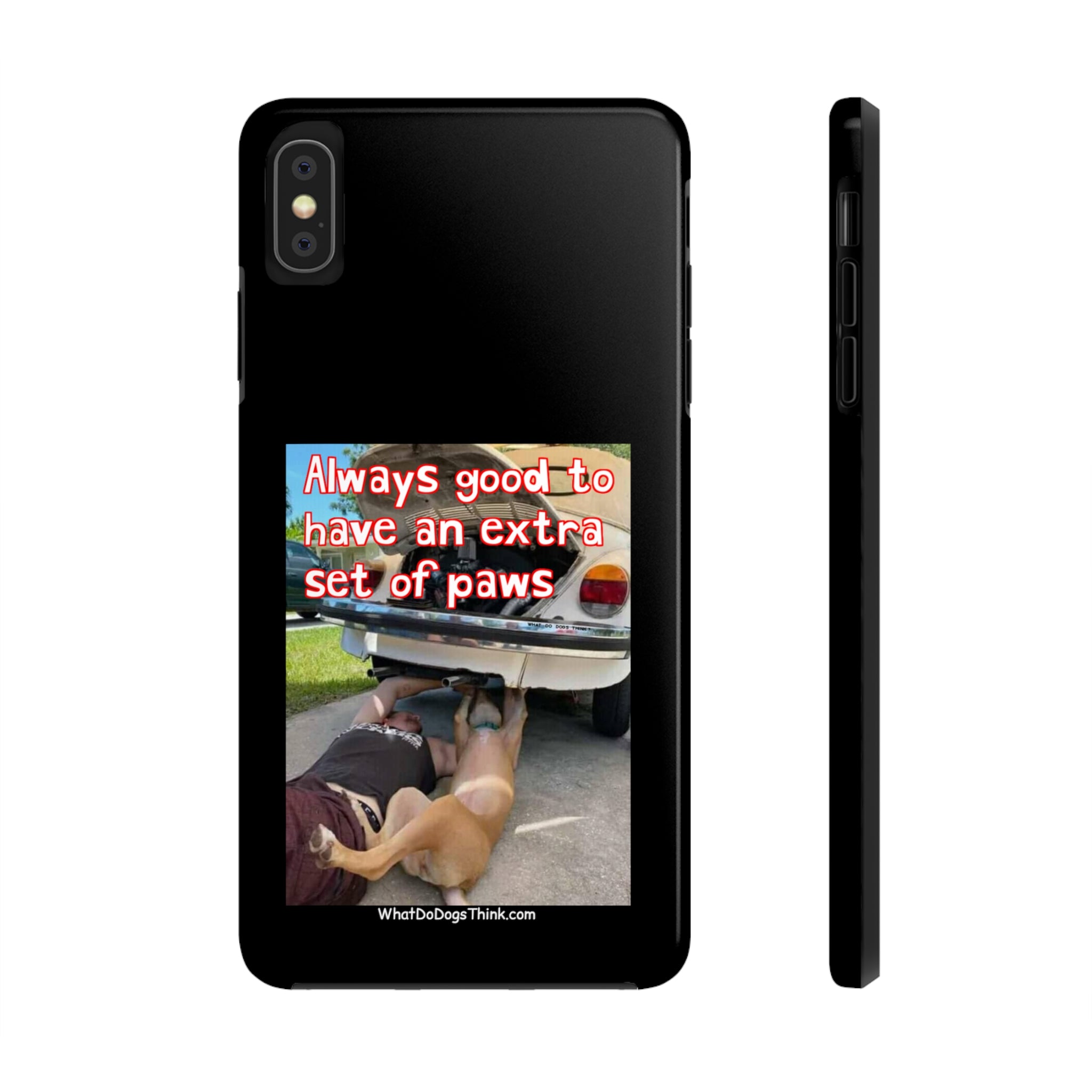 Extra Paw Black Tough Phone Cases