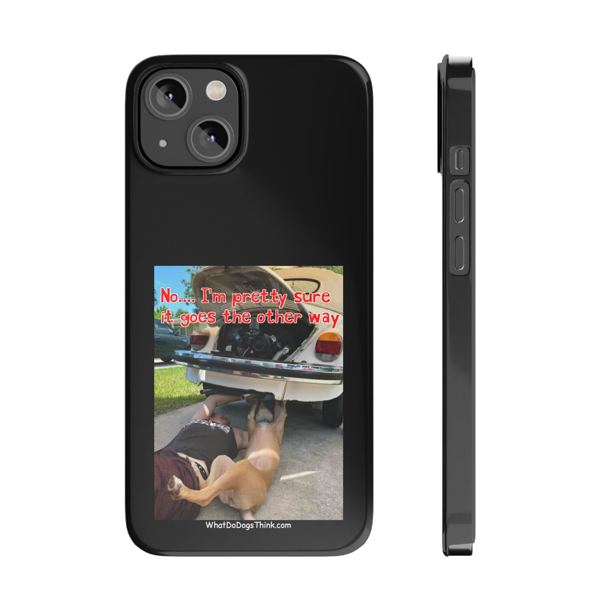 Other Way Black Slim Phone Cases