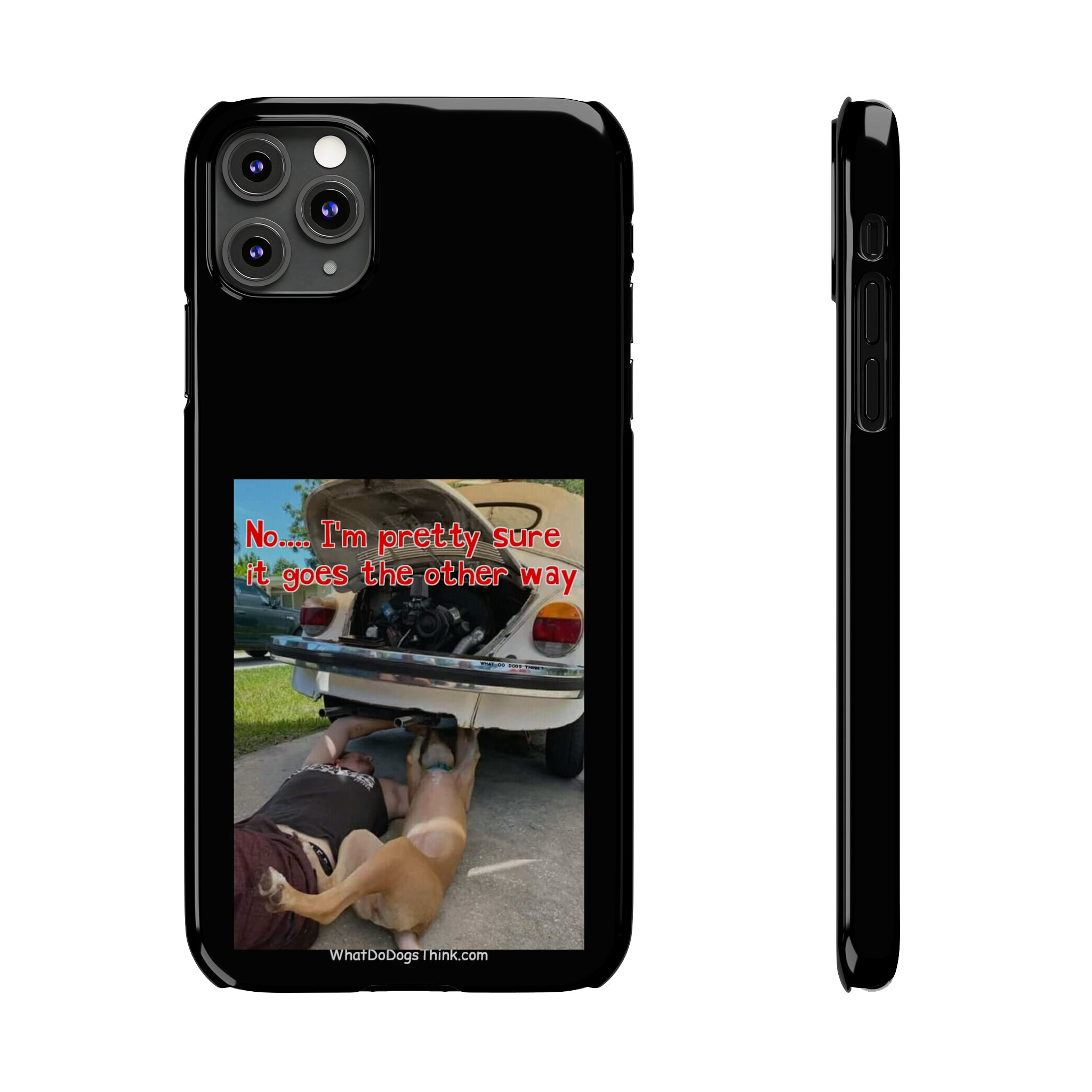 Other Way Black Slim Phone Cases