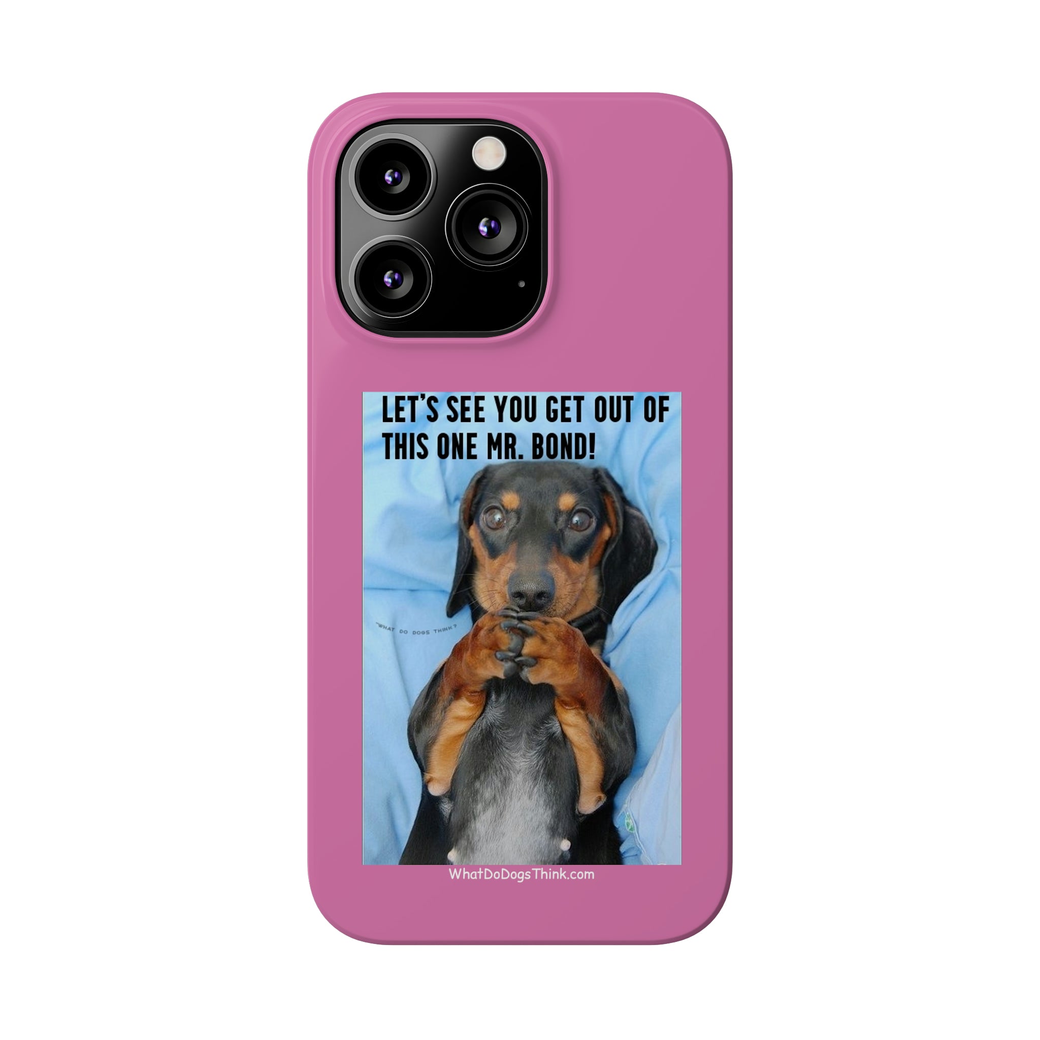 Mr. Bond Pink Slim Phone Cases