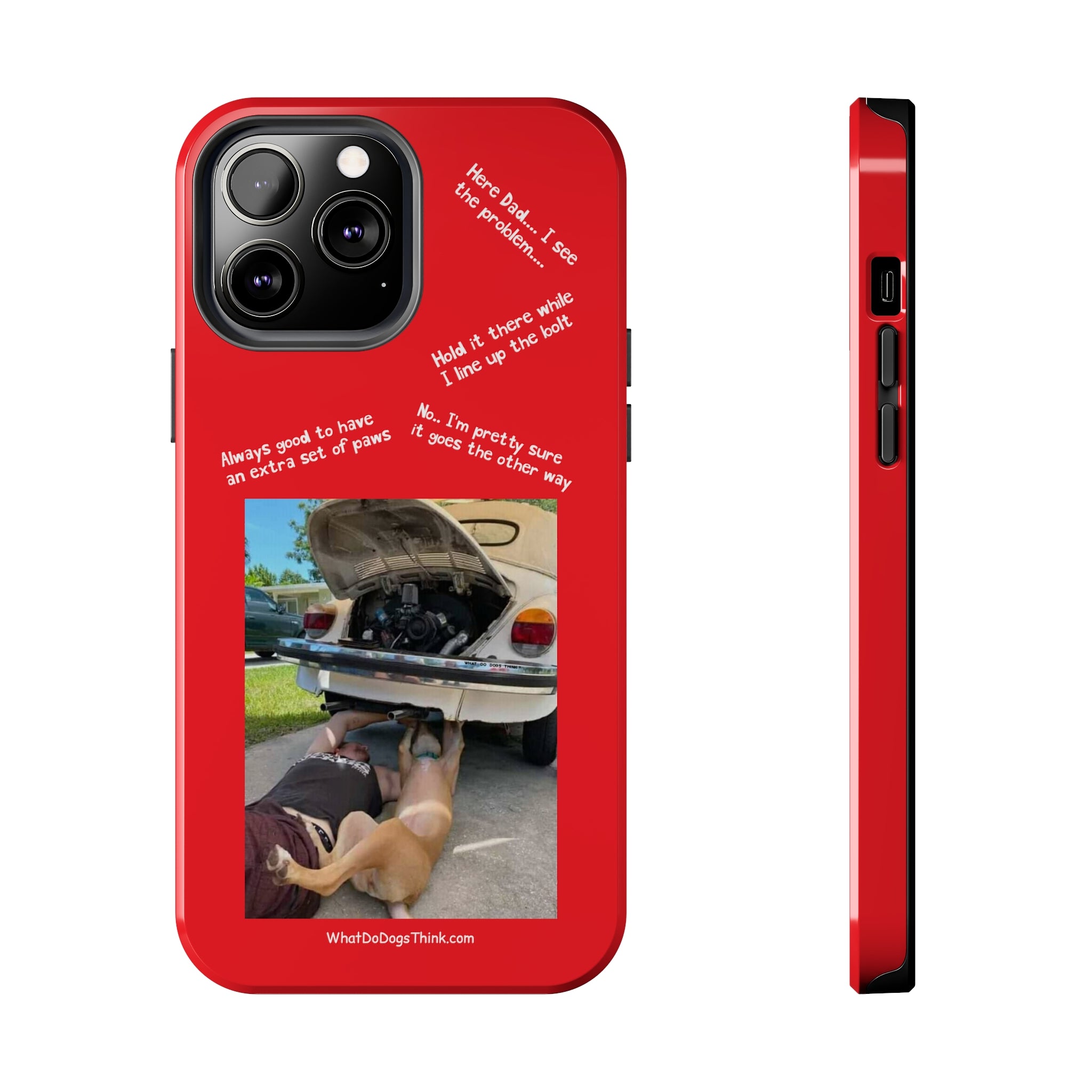 Bug Helper Compilation Red Tough Phone Cases