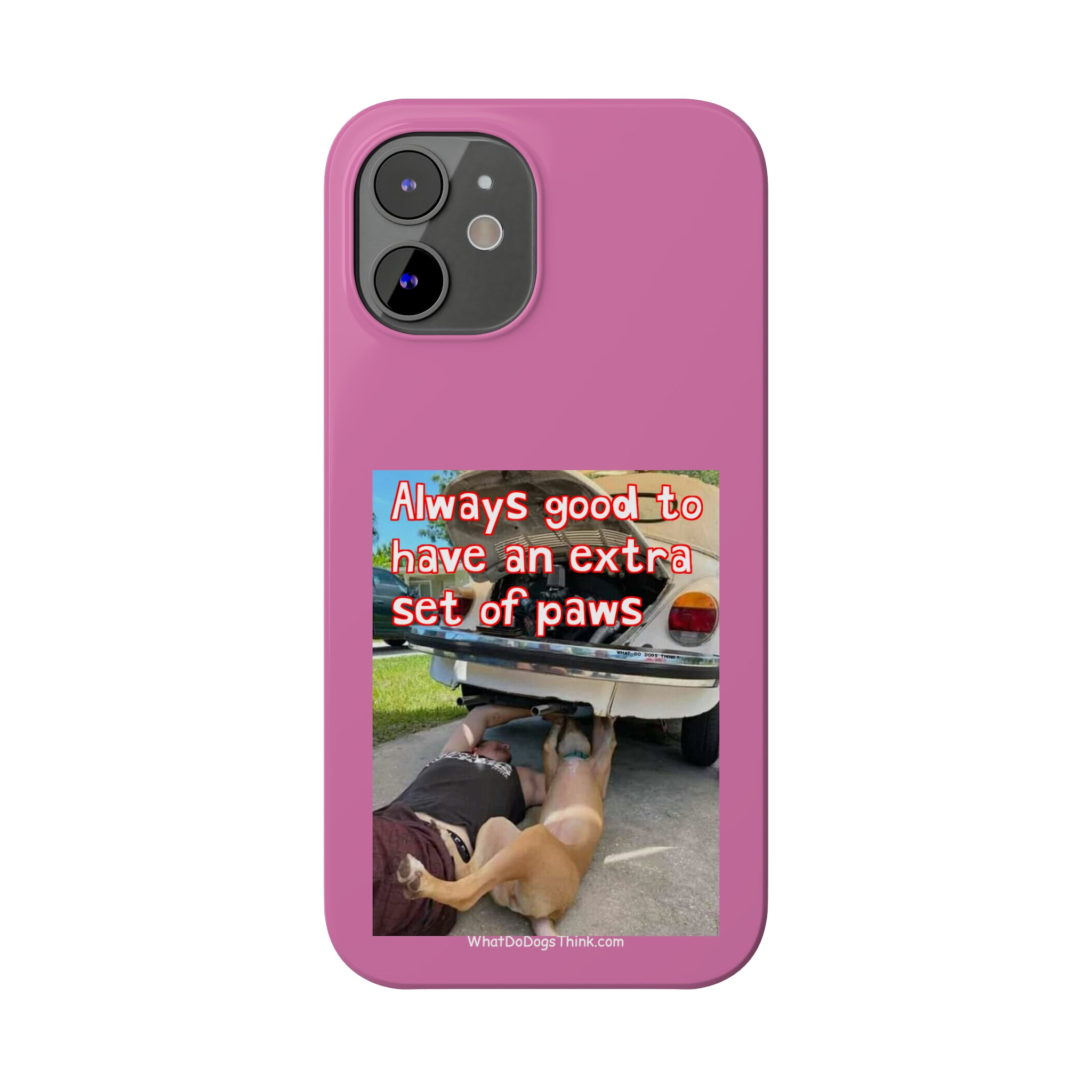 Extra Paws Pink Slim Phone Case