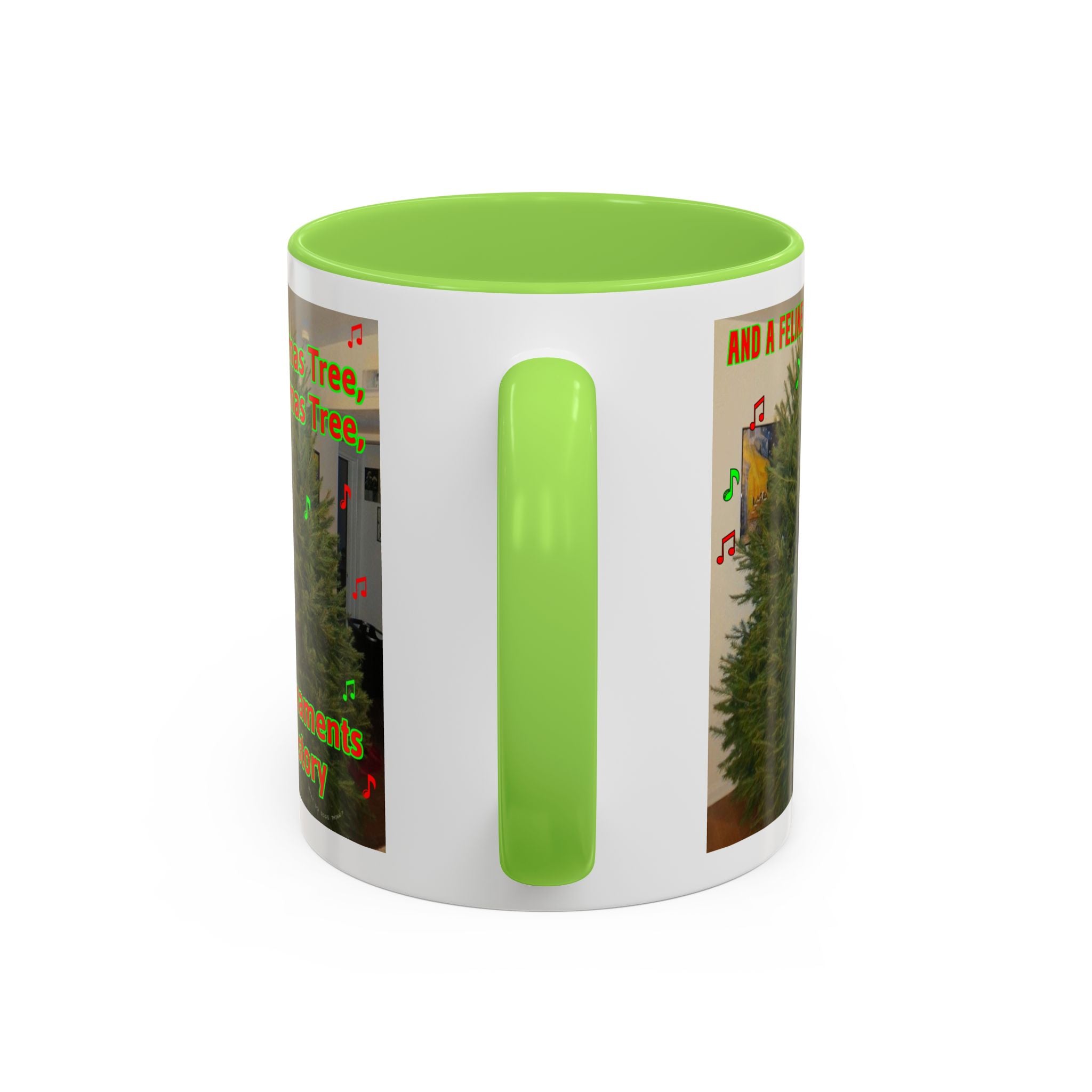 Christmas Tree Cat Mug