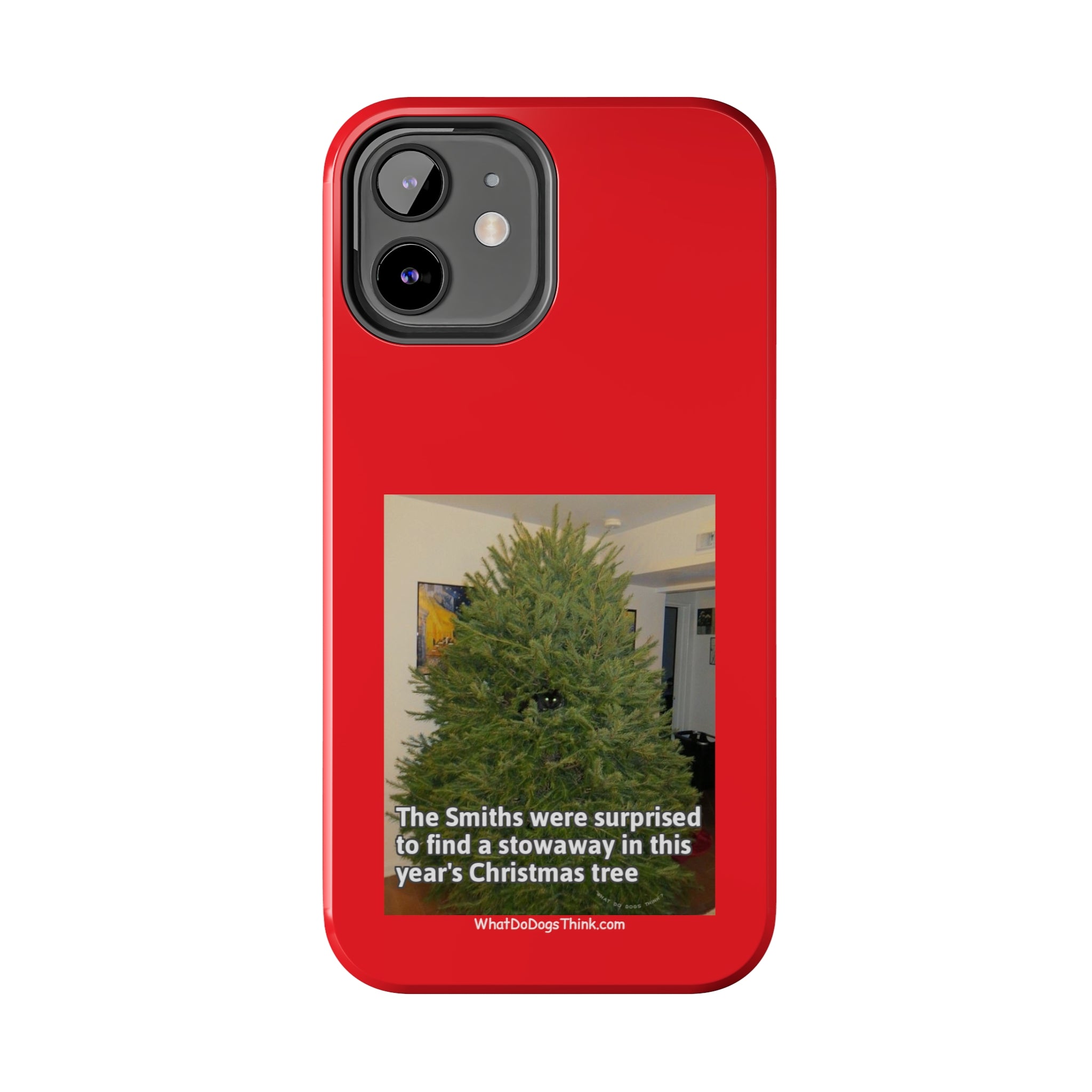 Stowaway Cat Red Tough Phone Cases