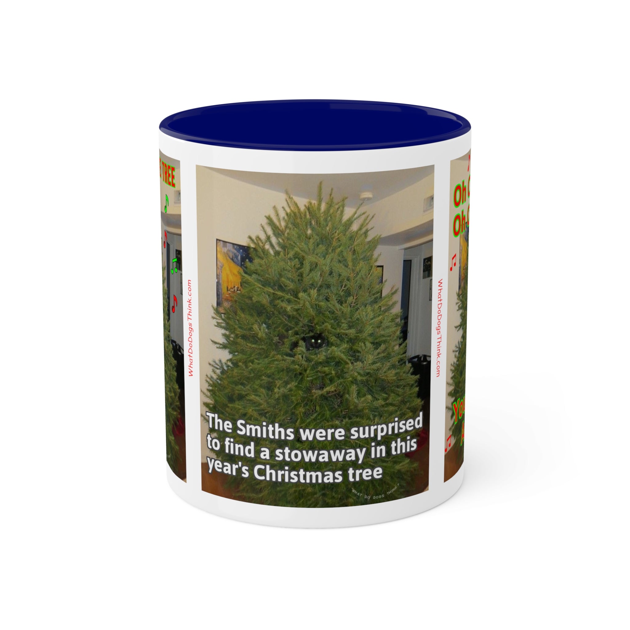 Christmas Tree Cat Mug 11oz