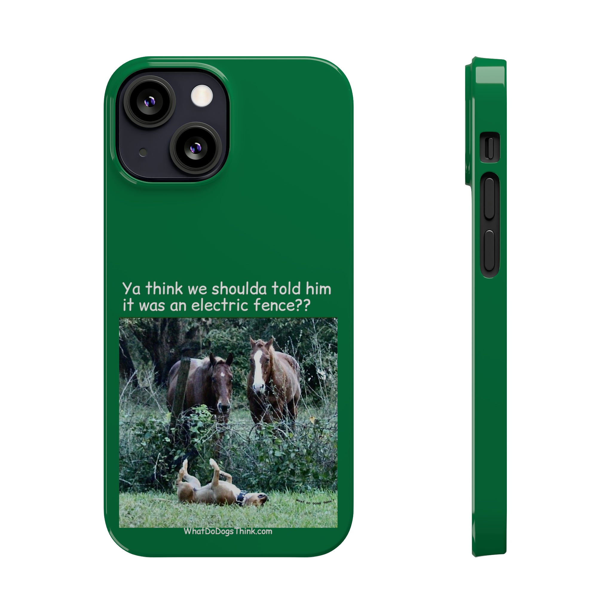 Electric Fence Green Slim Phone Case
