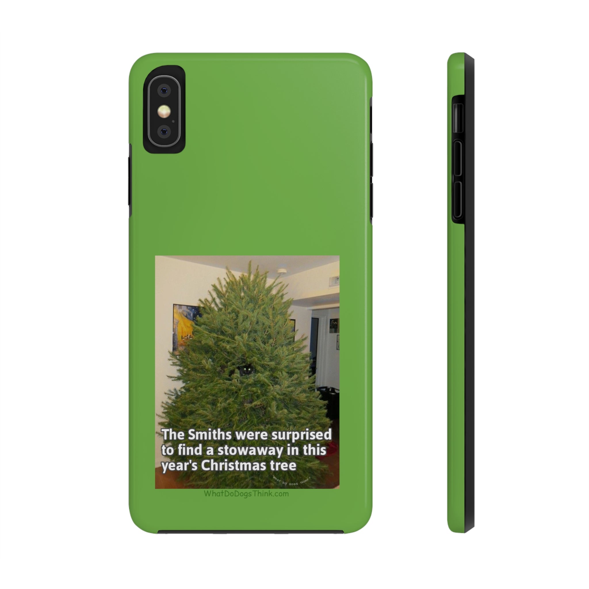 Stowaway Cat Green Tough Phone Cases