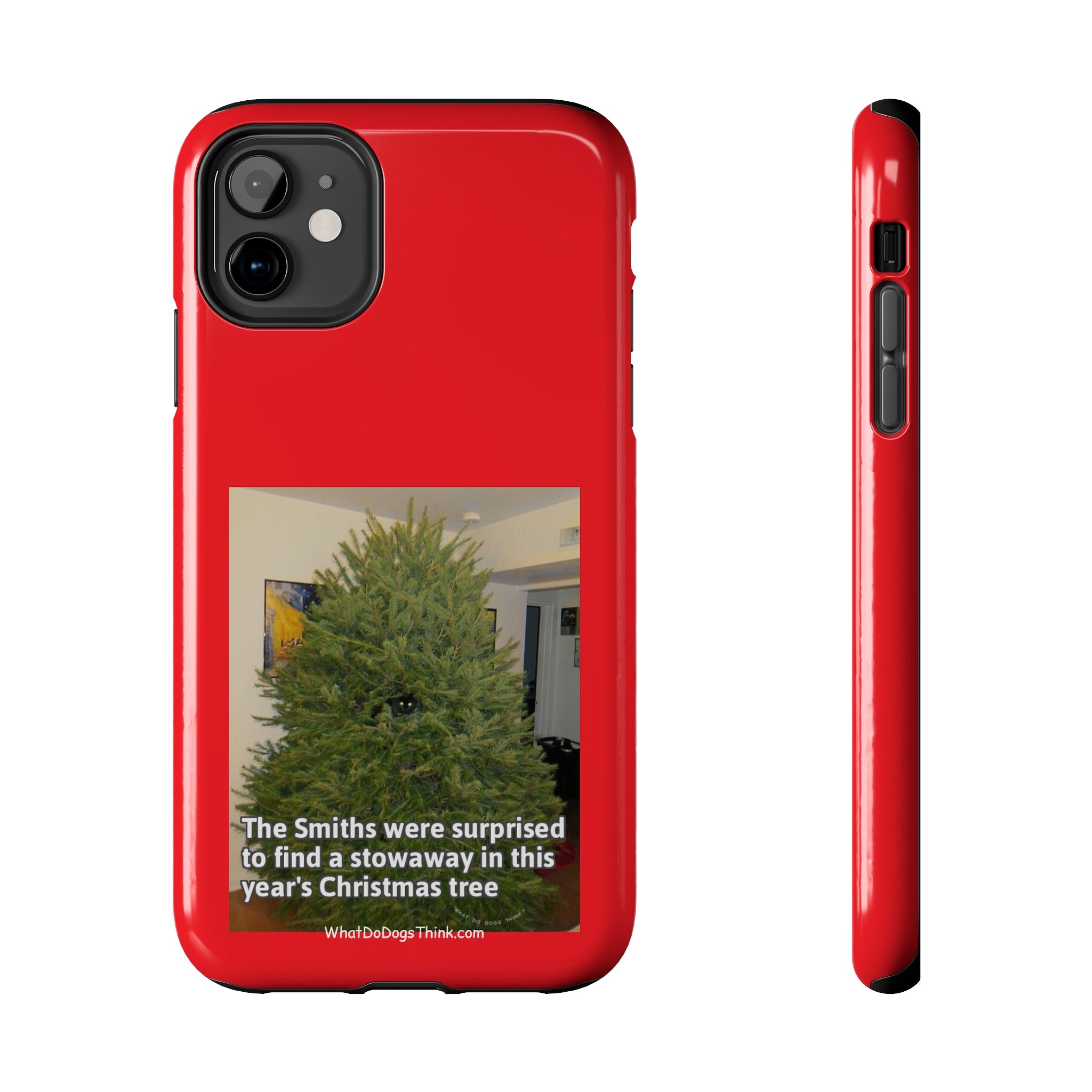 Stowaway Cat Red Tough Phone Cases
