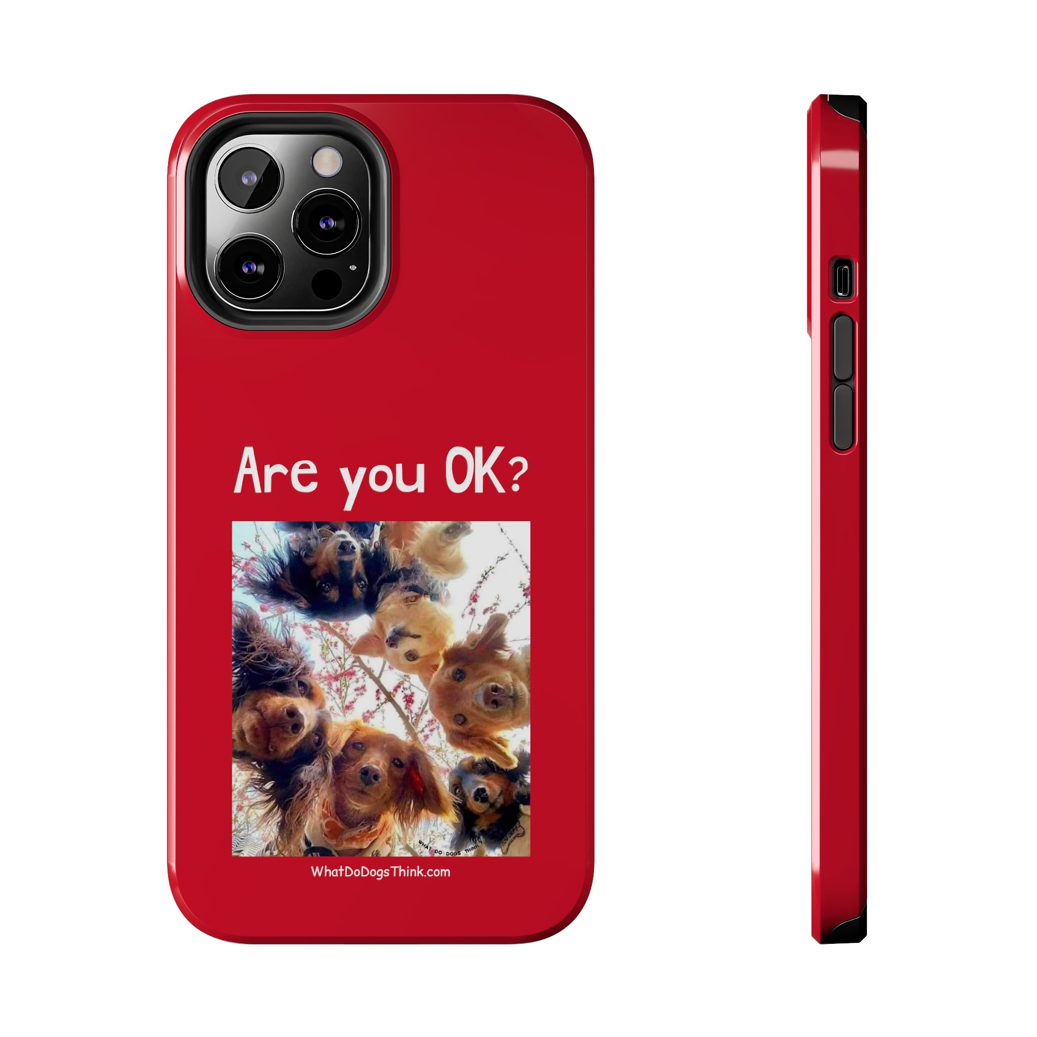Are you OK? Red Tough Phone Cases